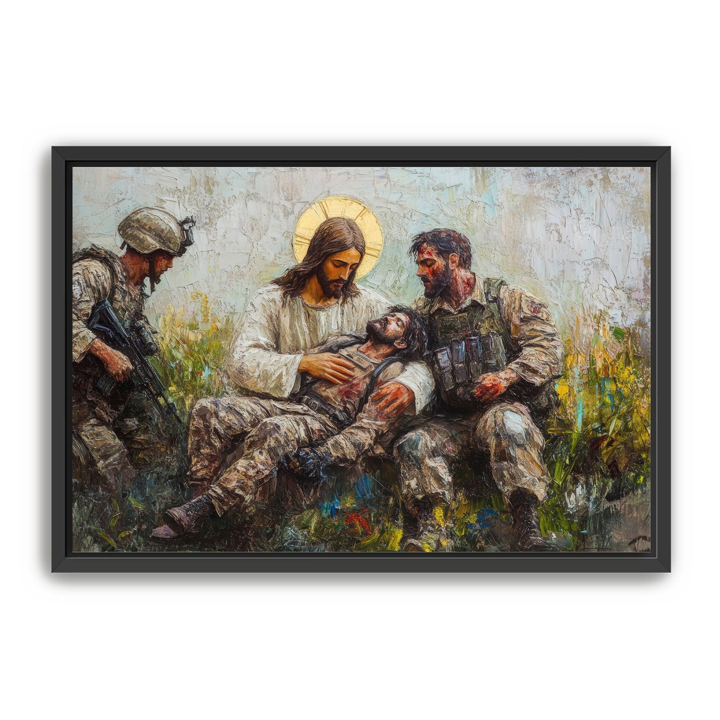 Jesus Healing Wounded Soldier
