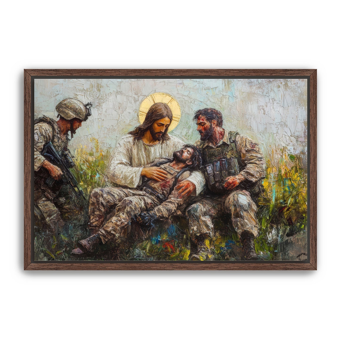 Jesus Healing Wounded Soldier