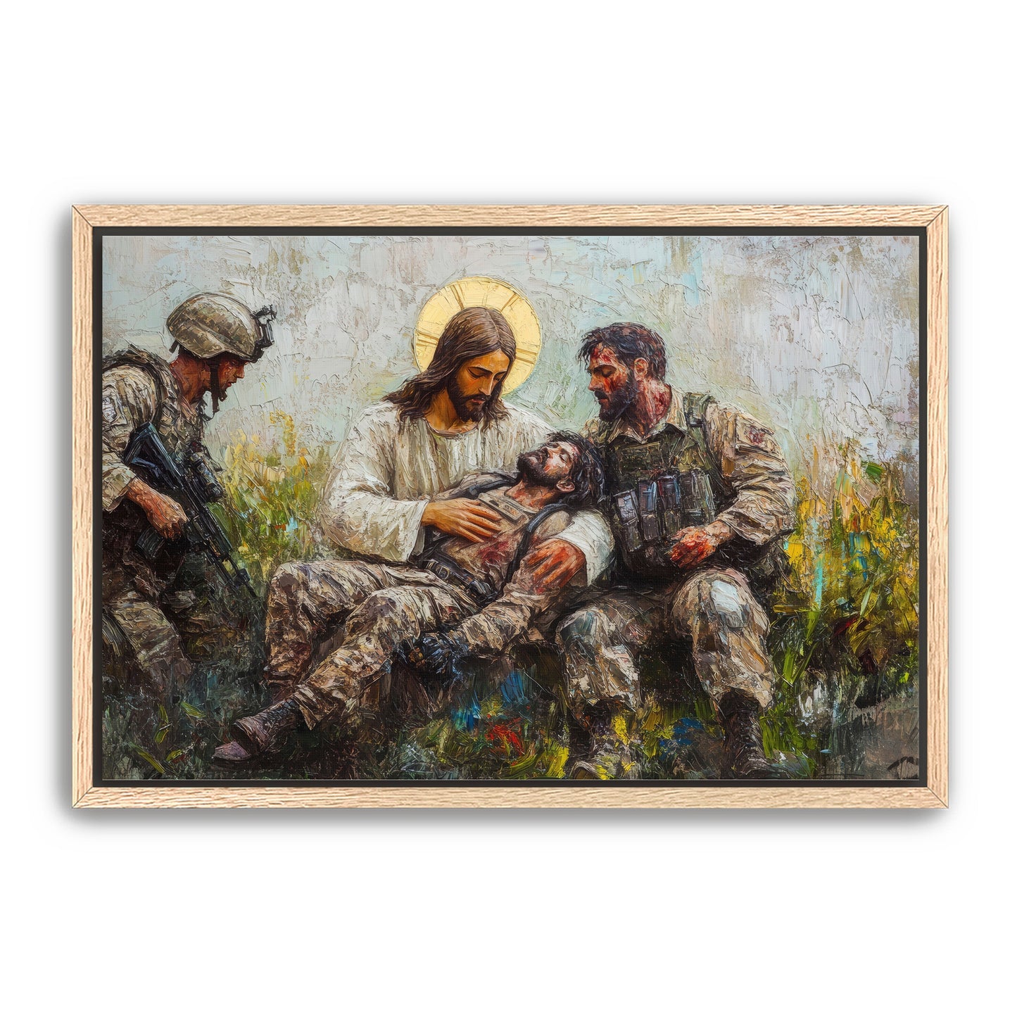 Jesus Healing Wounded Soldier
