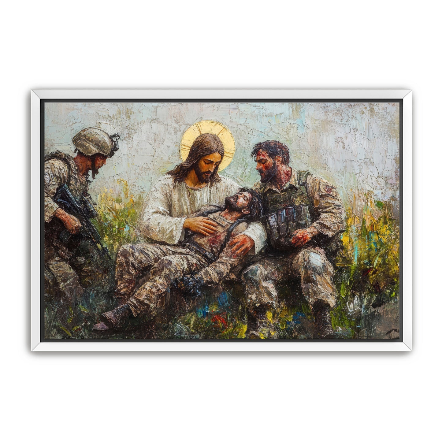 Jesus Healing Wounded Soldier
