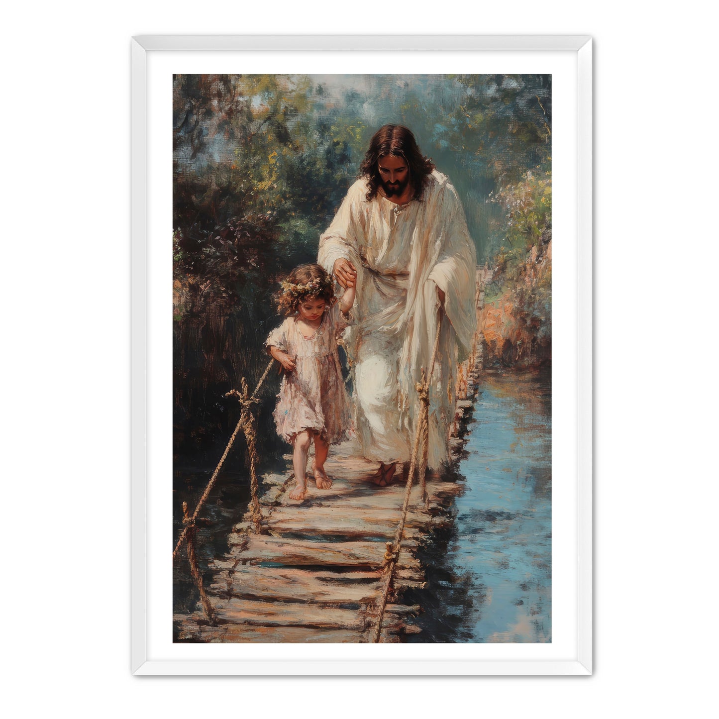 Jesus Holding Little Girl's Hand