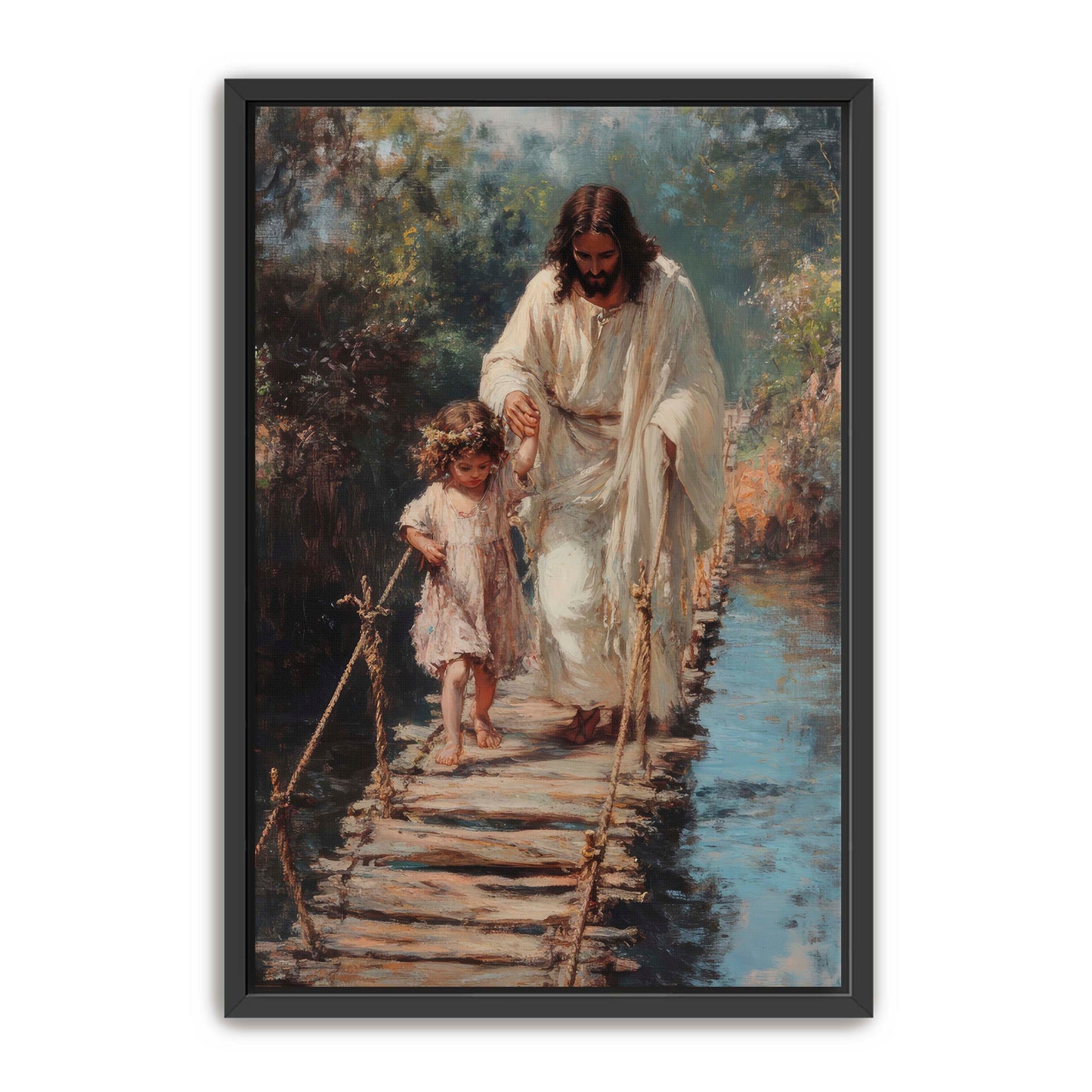 Jesus Holding Little Girl's Hand