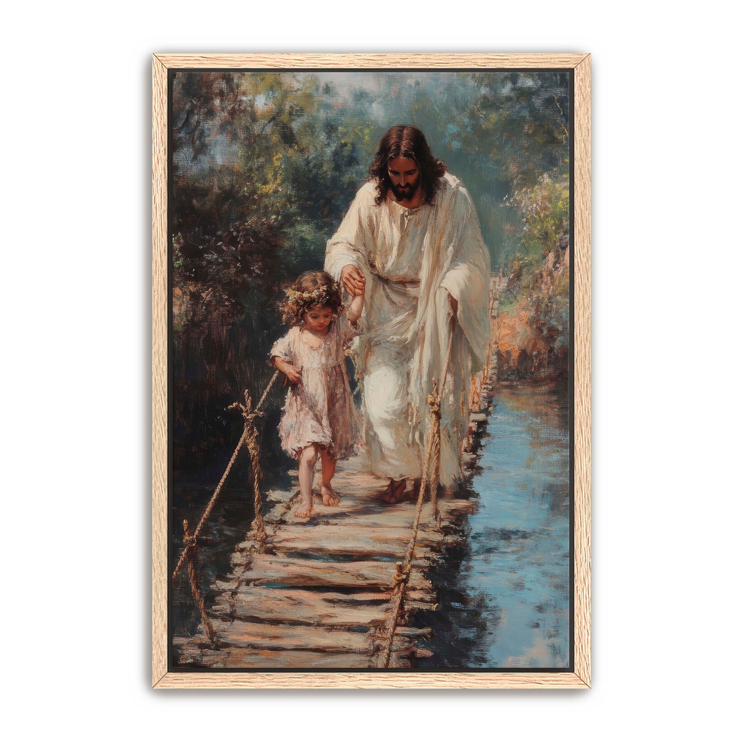 Jesus Holding Little Girl's Hand