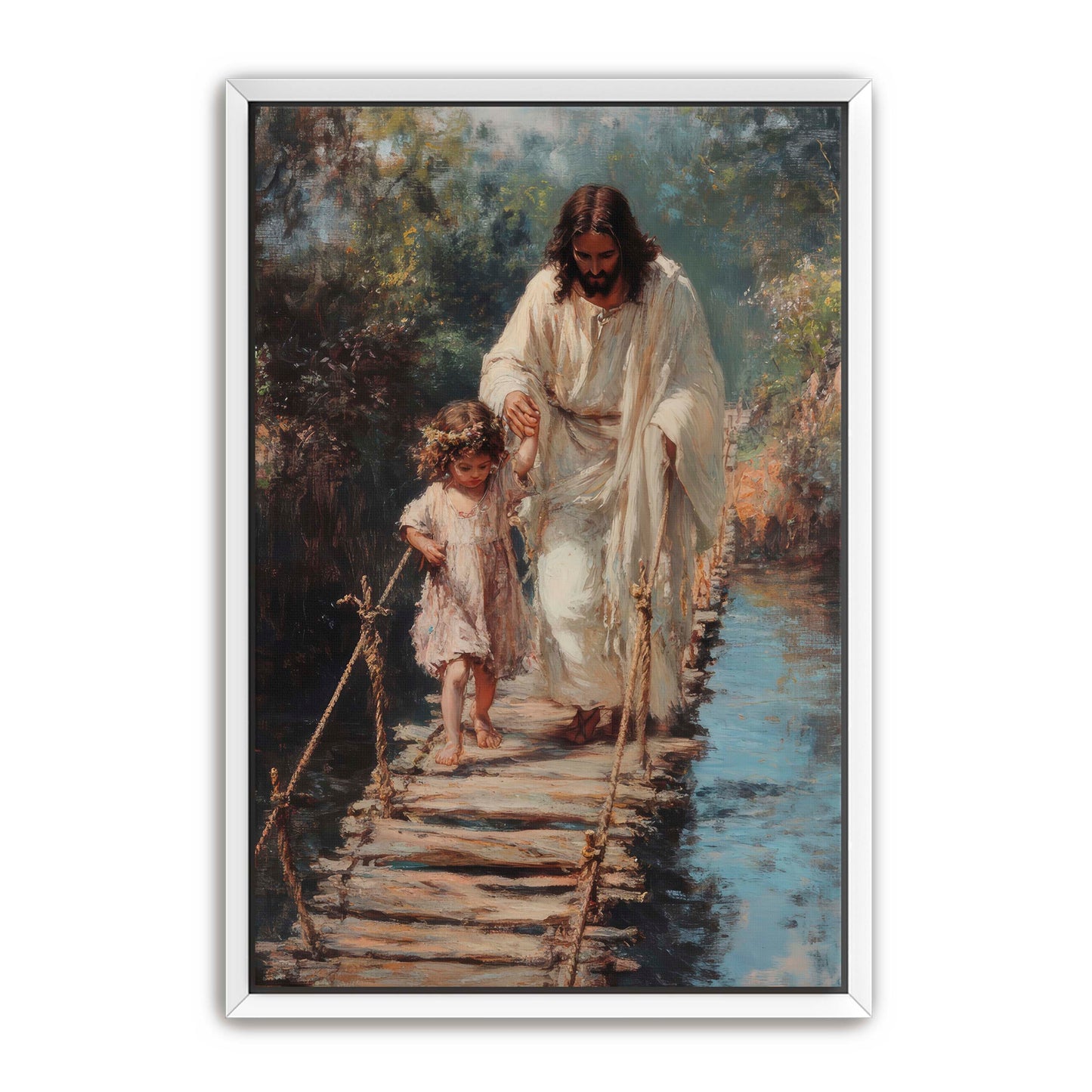 Jesus Holding Little Girl's Hand
