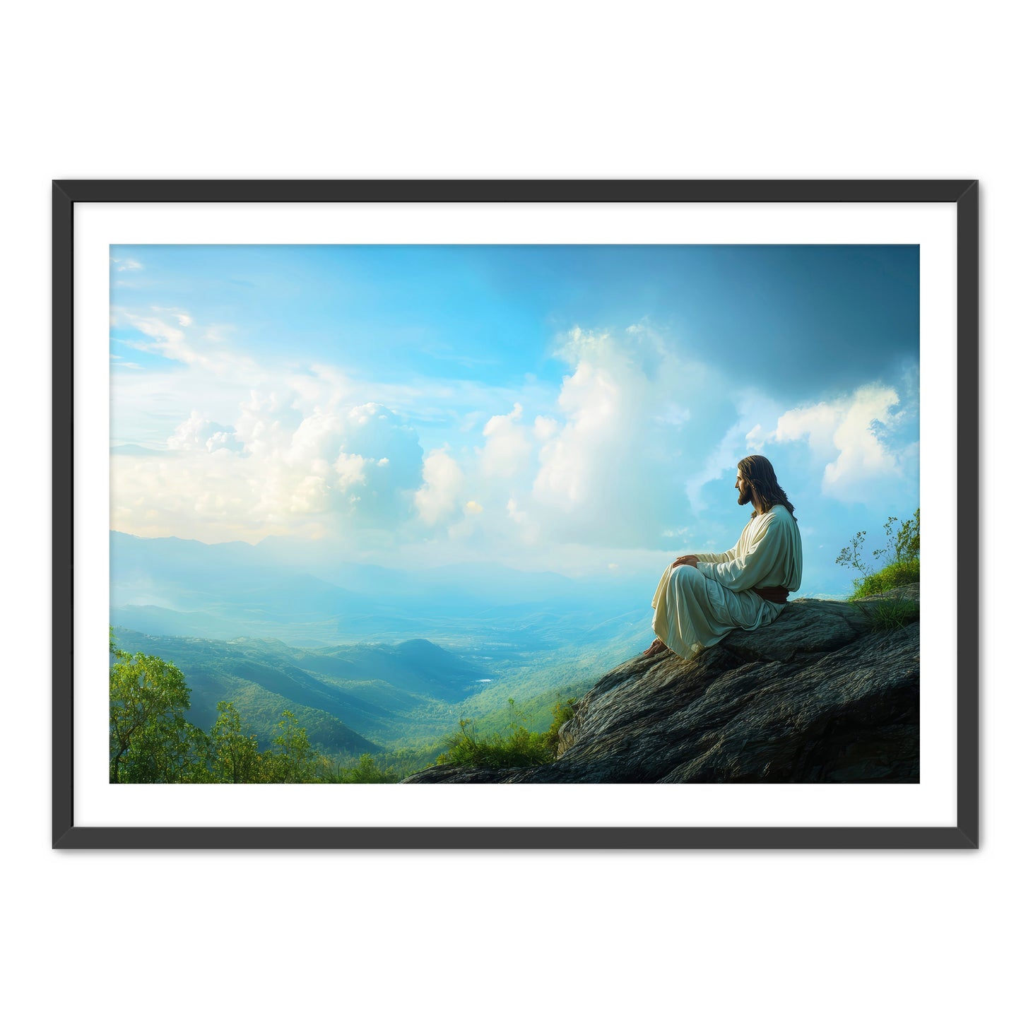 Jesus Overlooking Valley