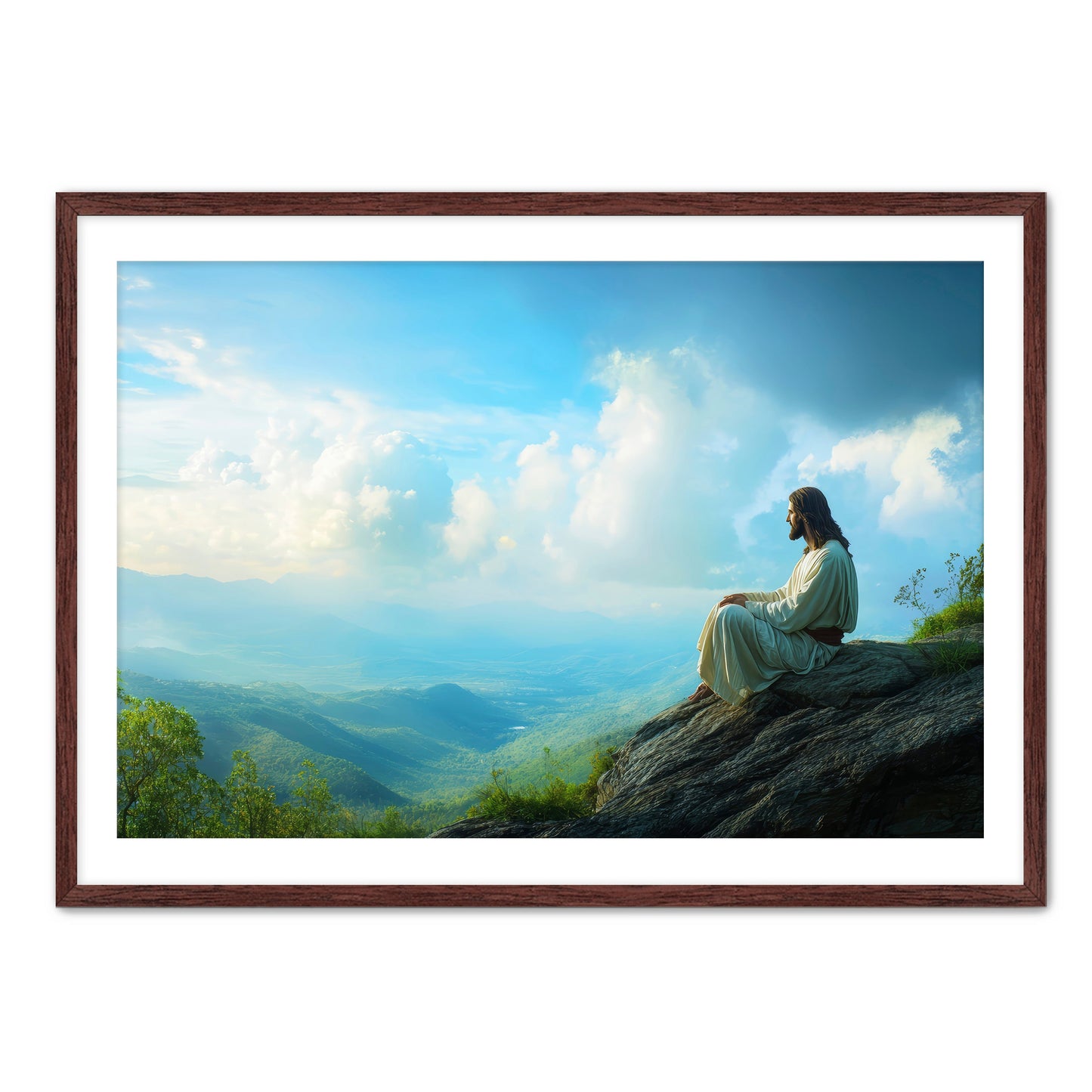 Jesus Overlooking Valley