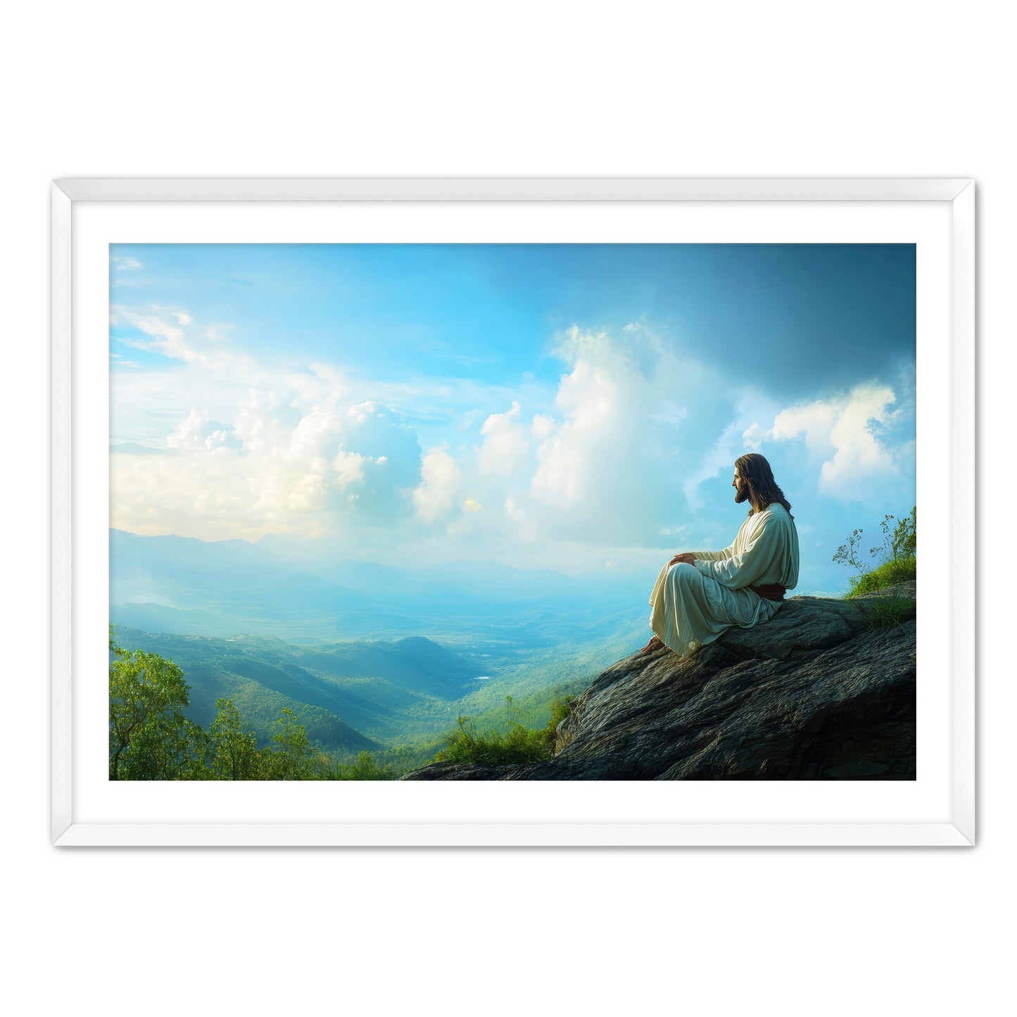 Jesus Overlooking Valley