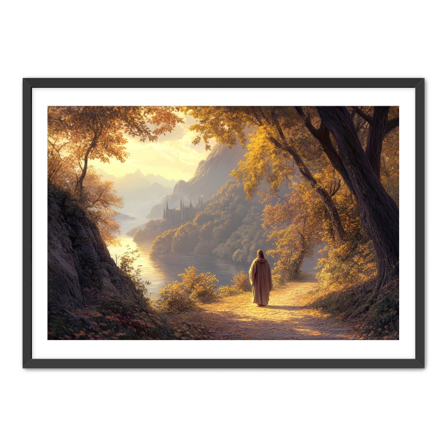 Jesus Walking on Path