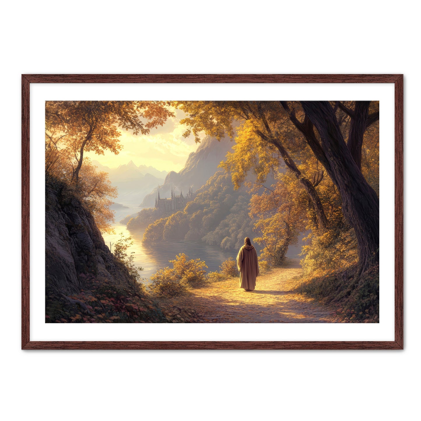 Jesus Walking on Path