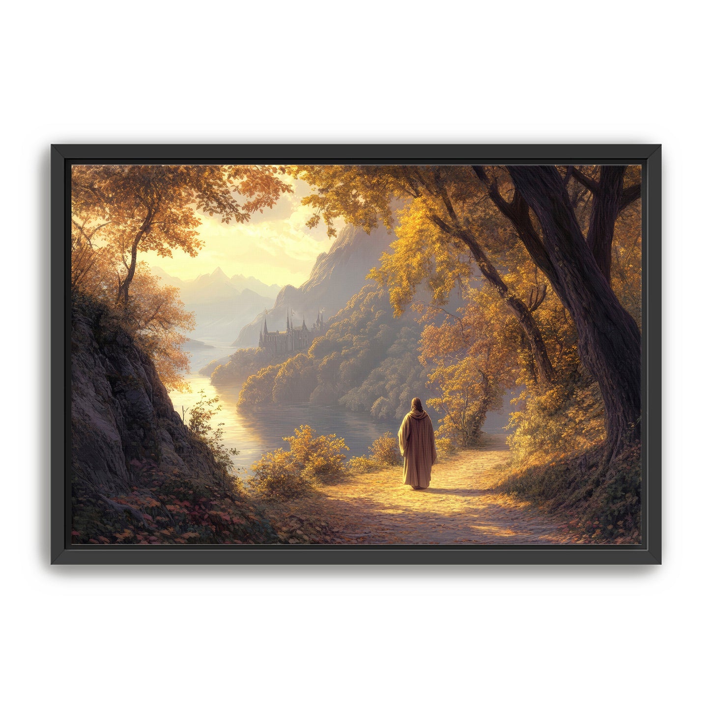 Jesus Walking on Path