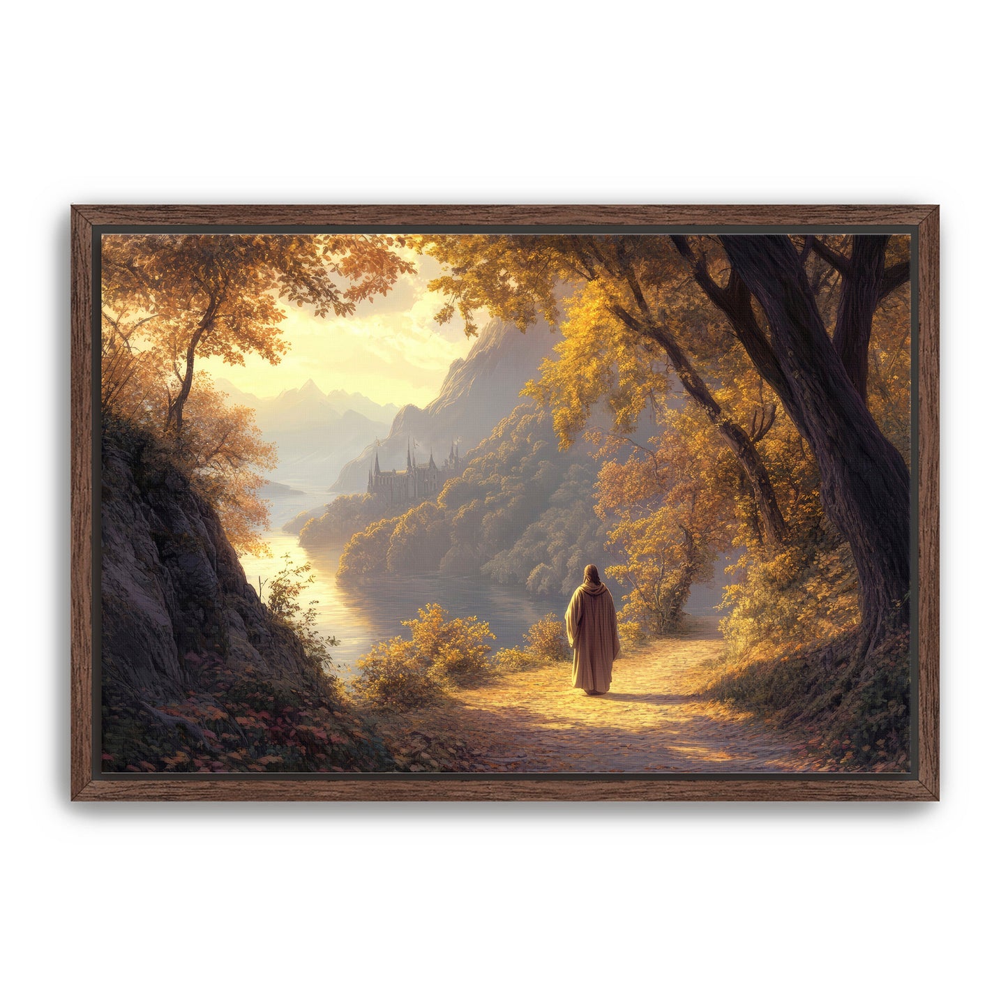 Jesus Walking on Path
