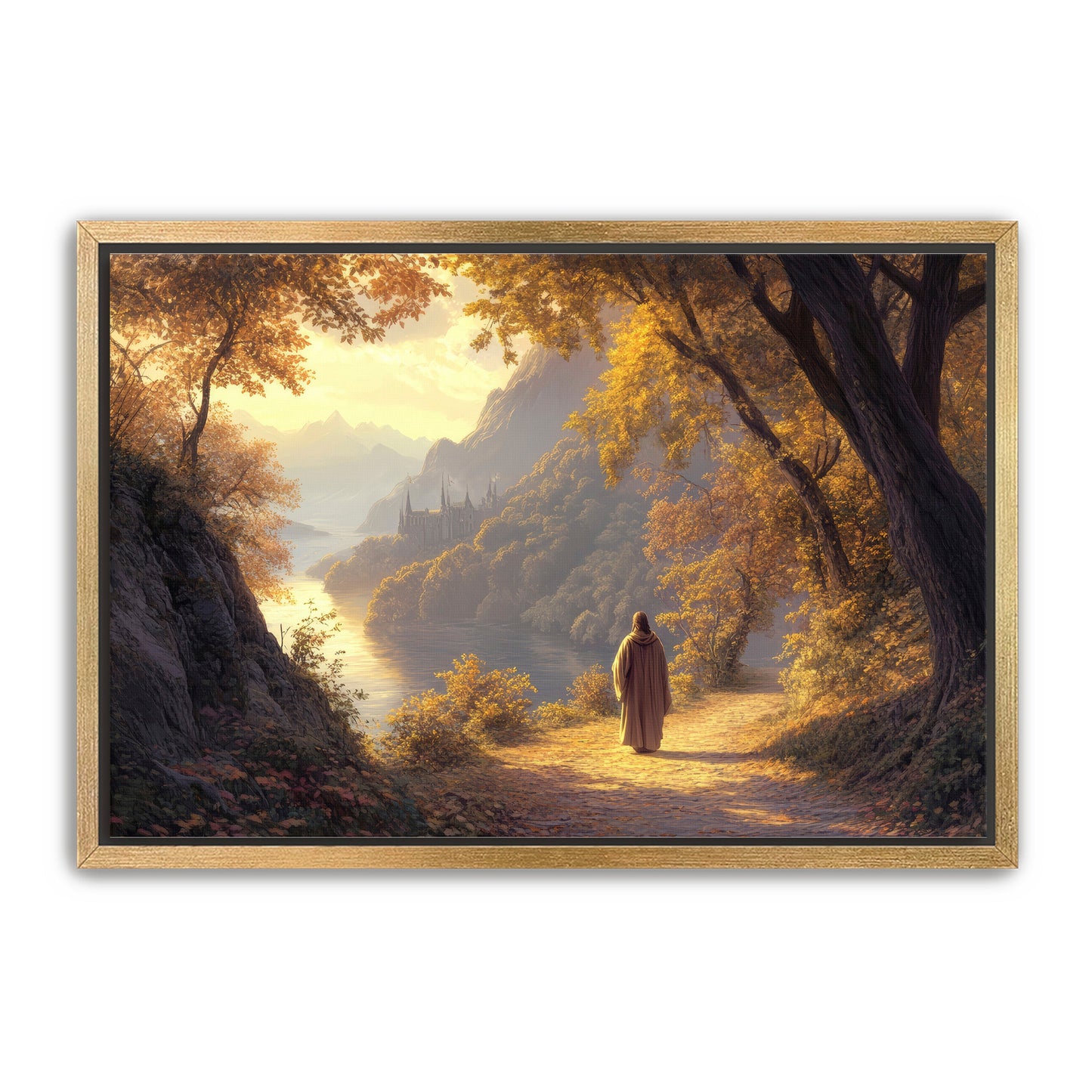 Jesus Walking on Path