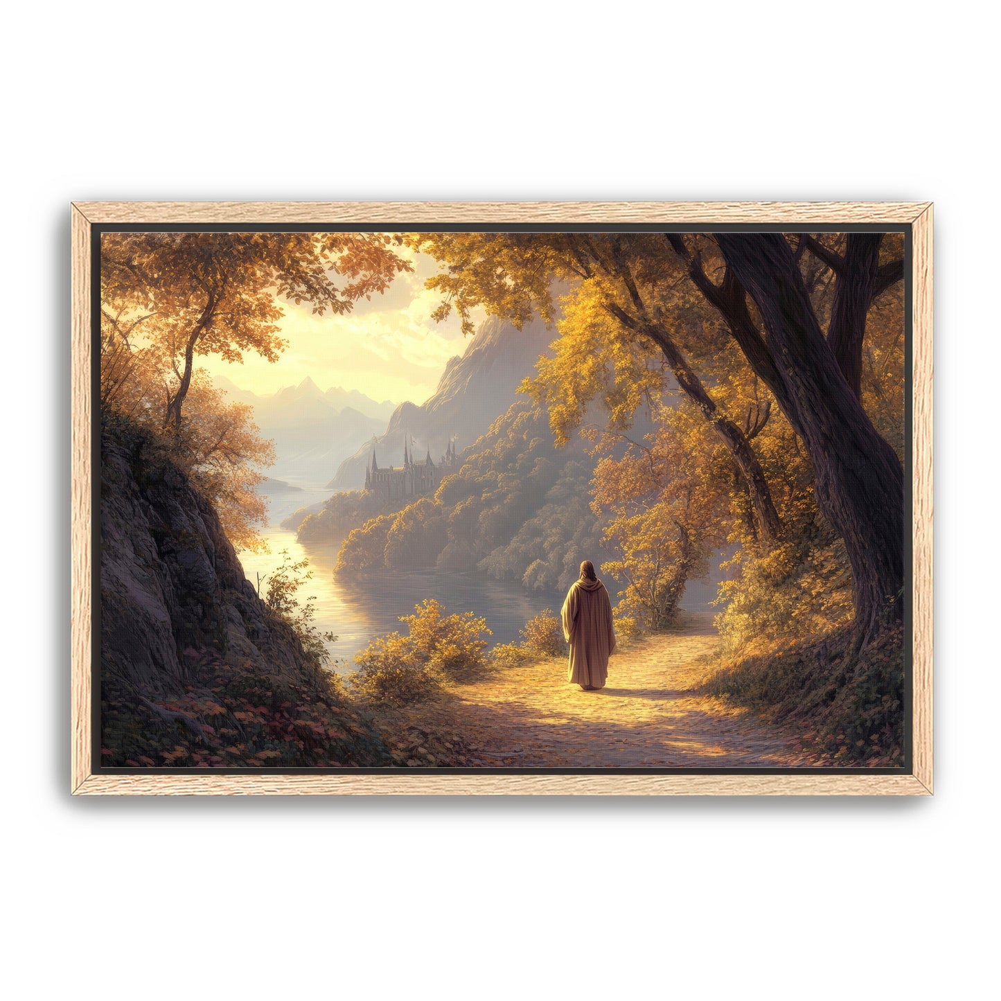 Jesus Walking on Path