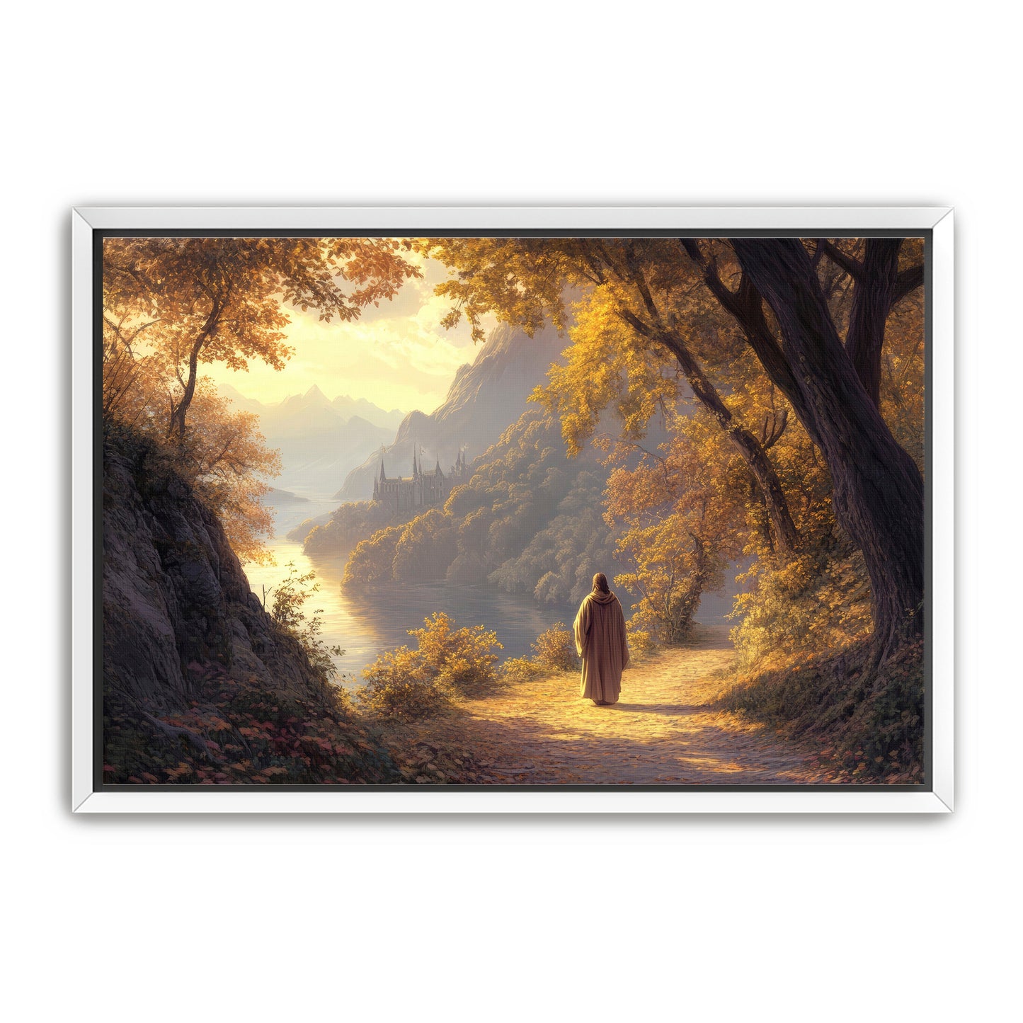 Jesus Walking on Path