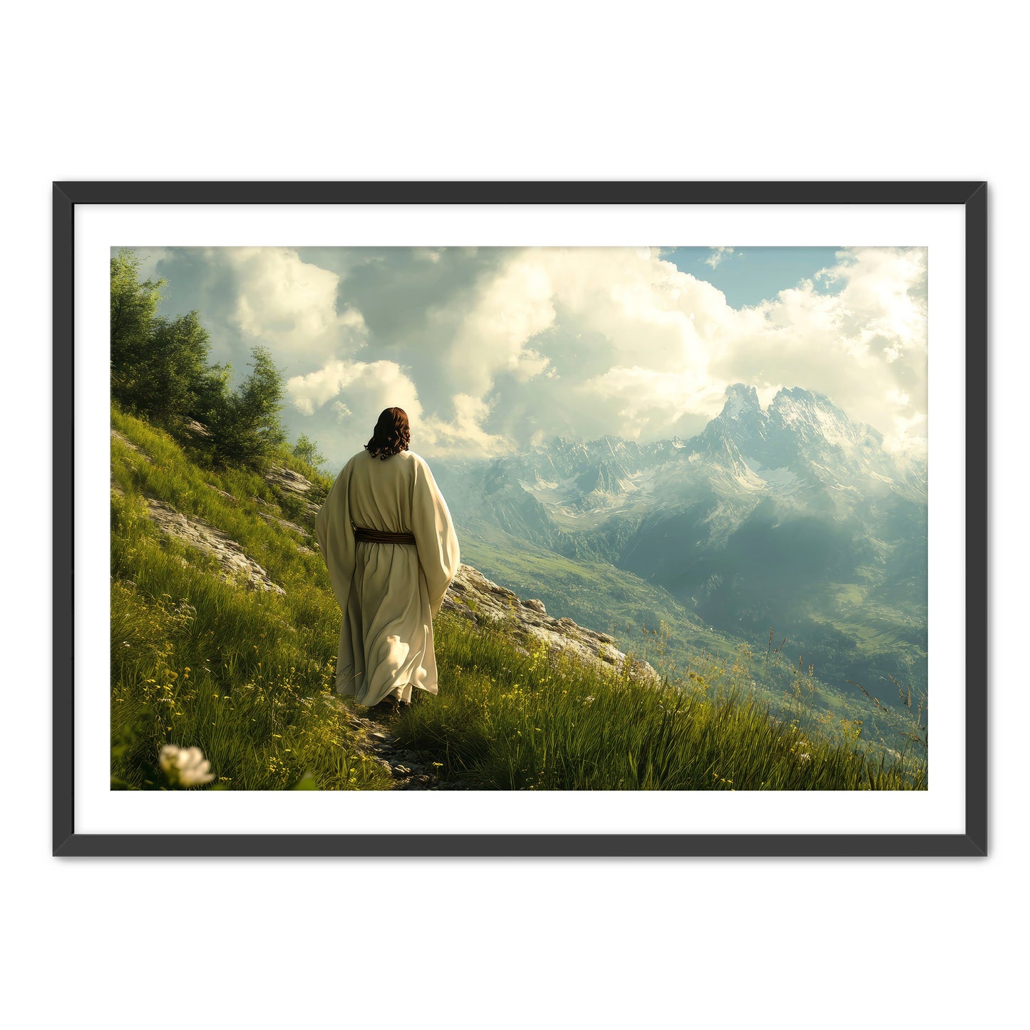 Jesus Walking on Slope