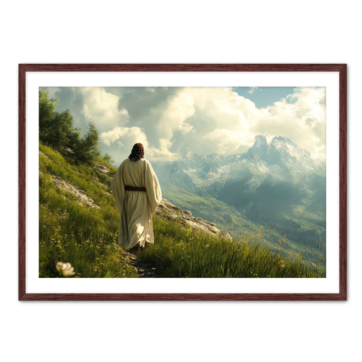 Jesus Walking on Slope