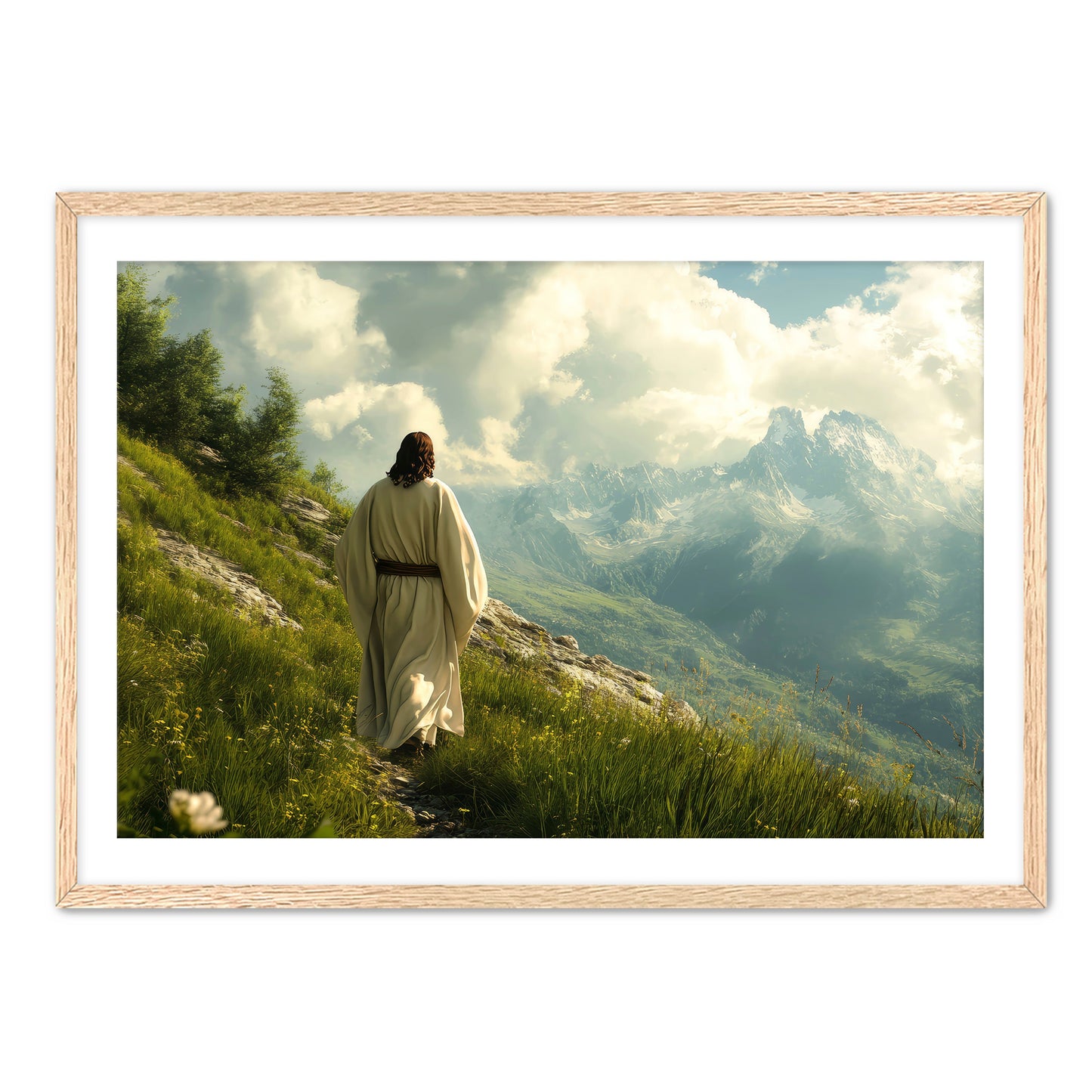 Jesus Walking on Slope