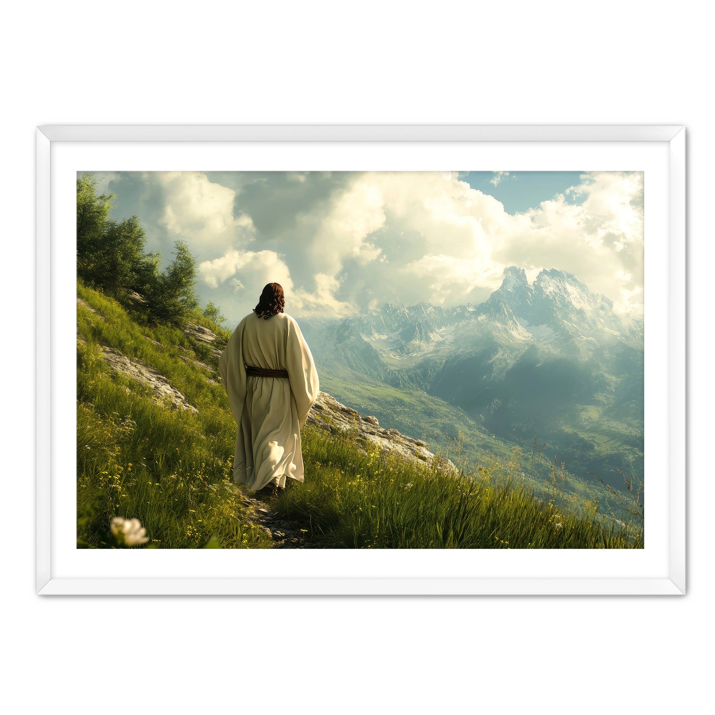 Jesus Walking on Slope