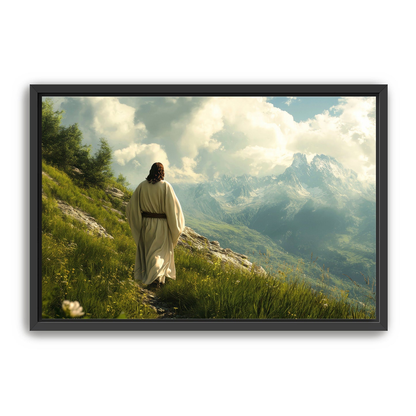 Jesus Walking on Slope