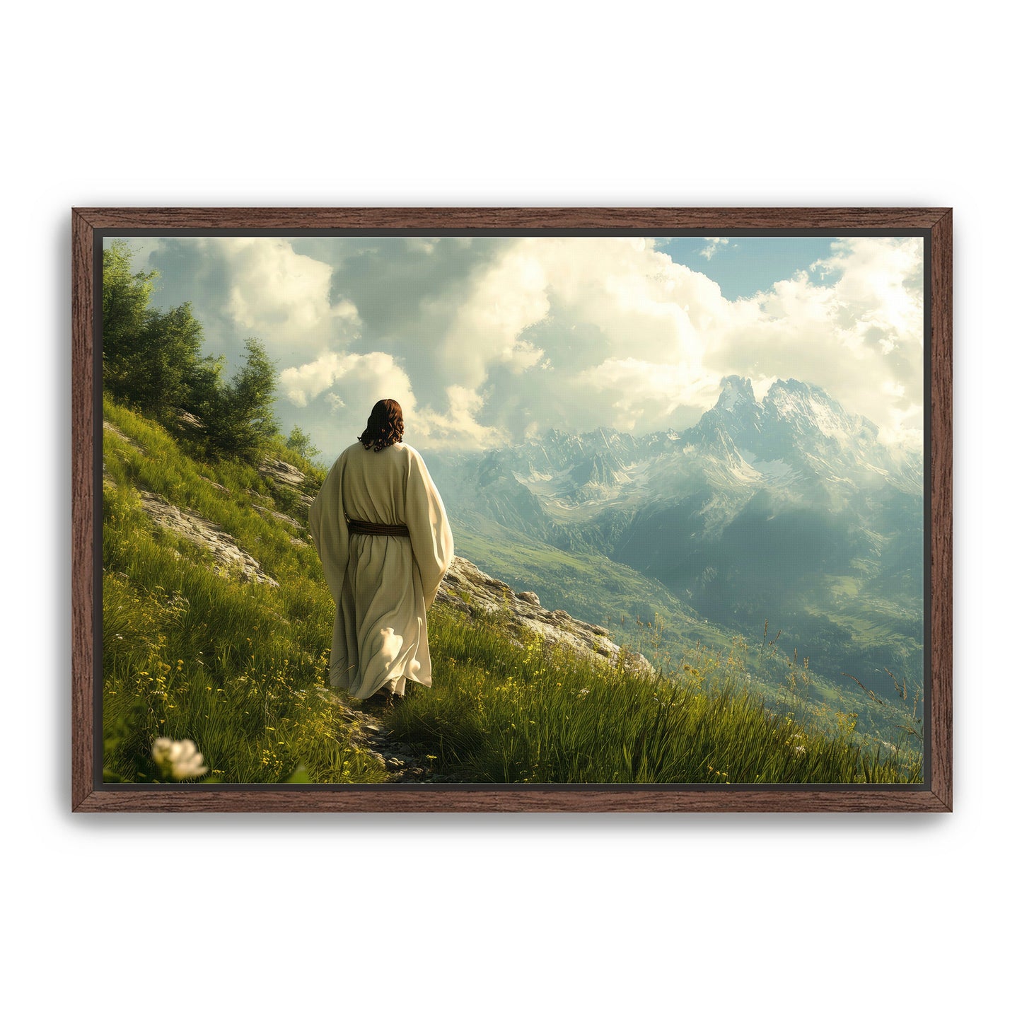 Jesus Walking on Slope