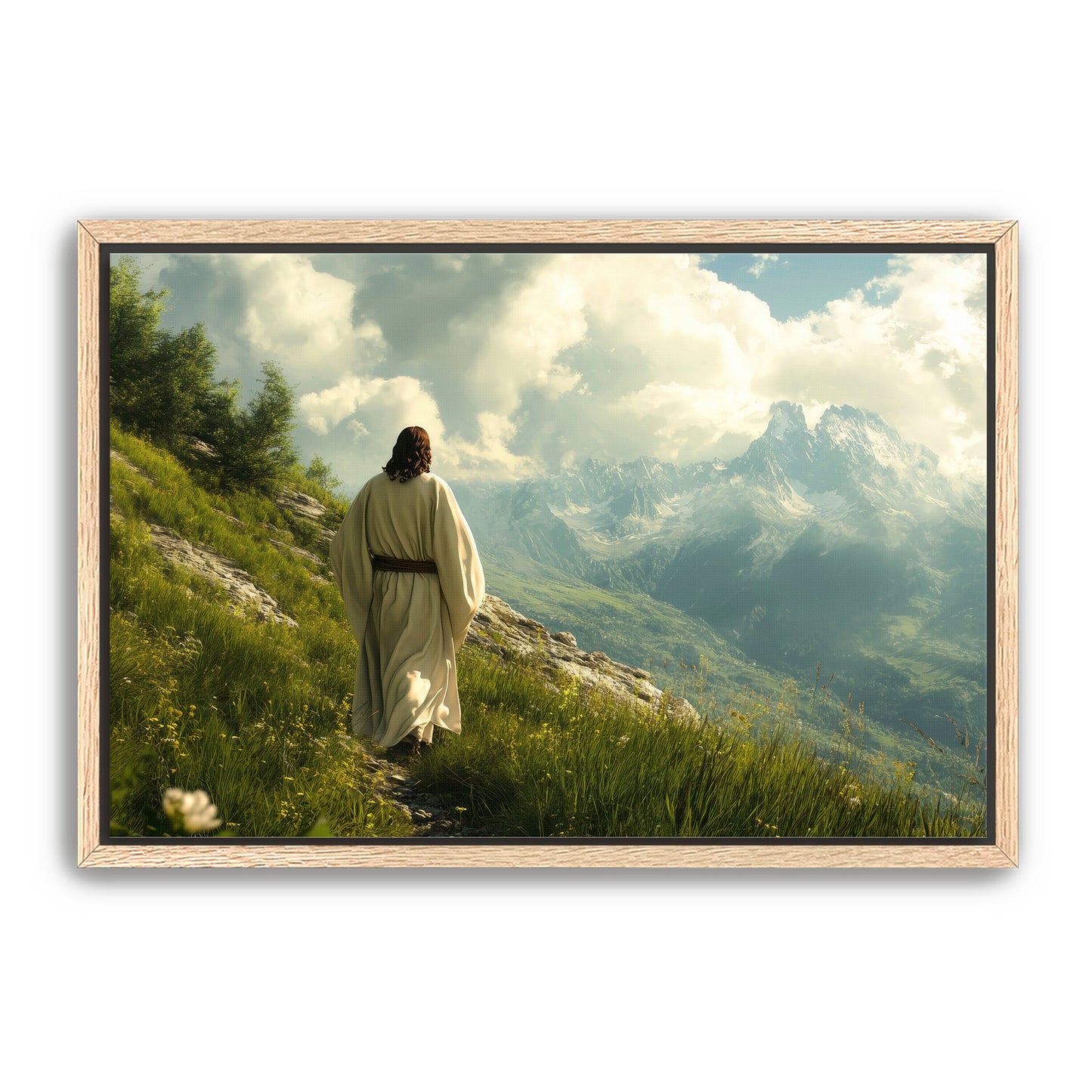 Jesus Walking on Slope
