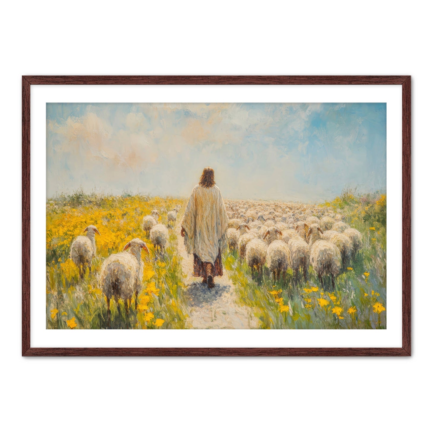Jesus Watching the Flock