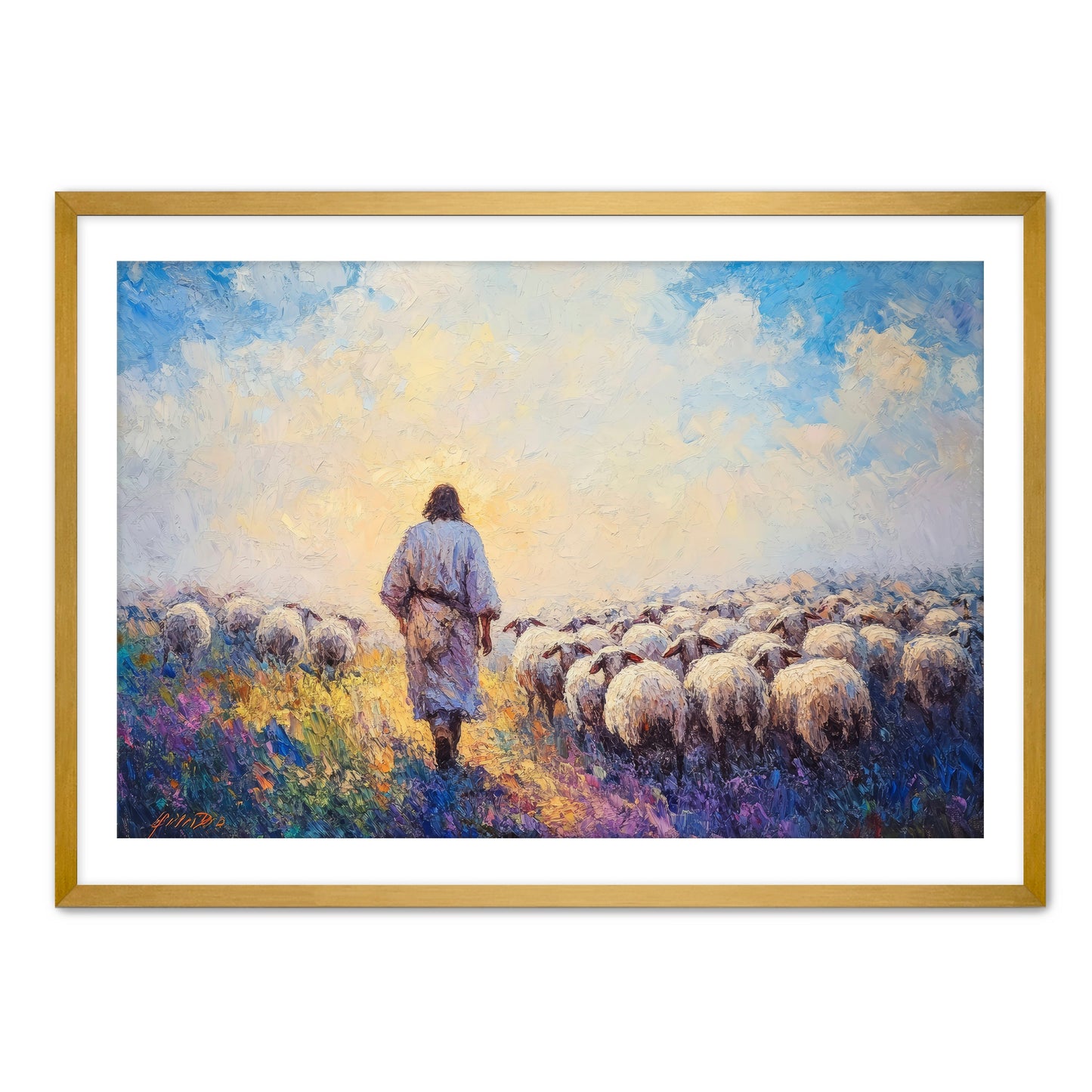 Jesus With the Flock