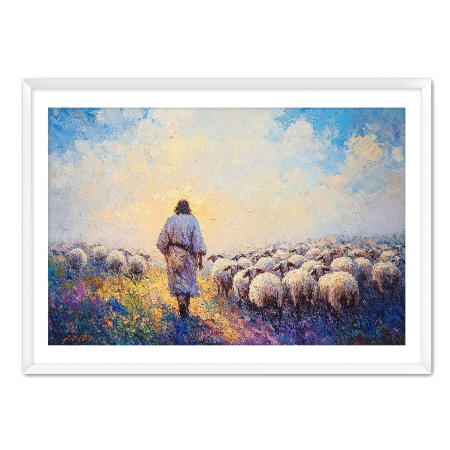 Jesus With the Flock