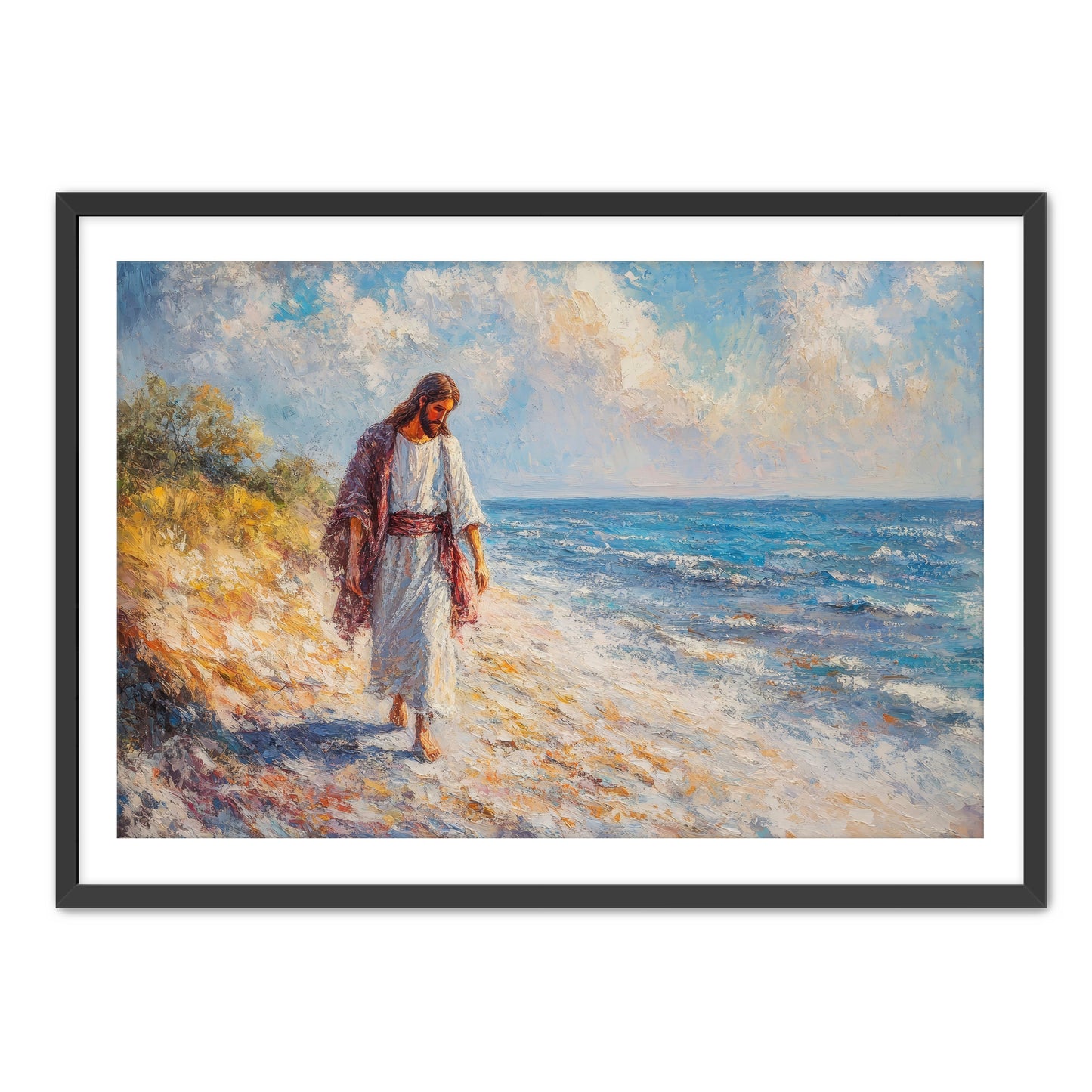 Jesus on Beach