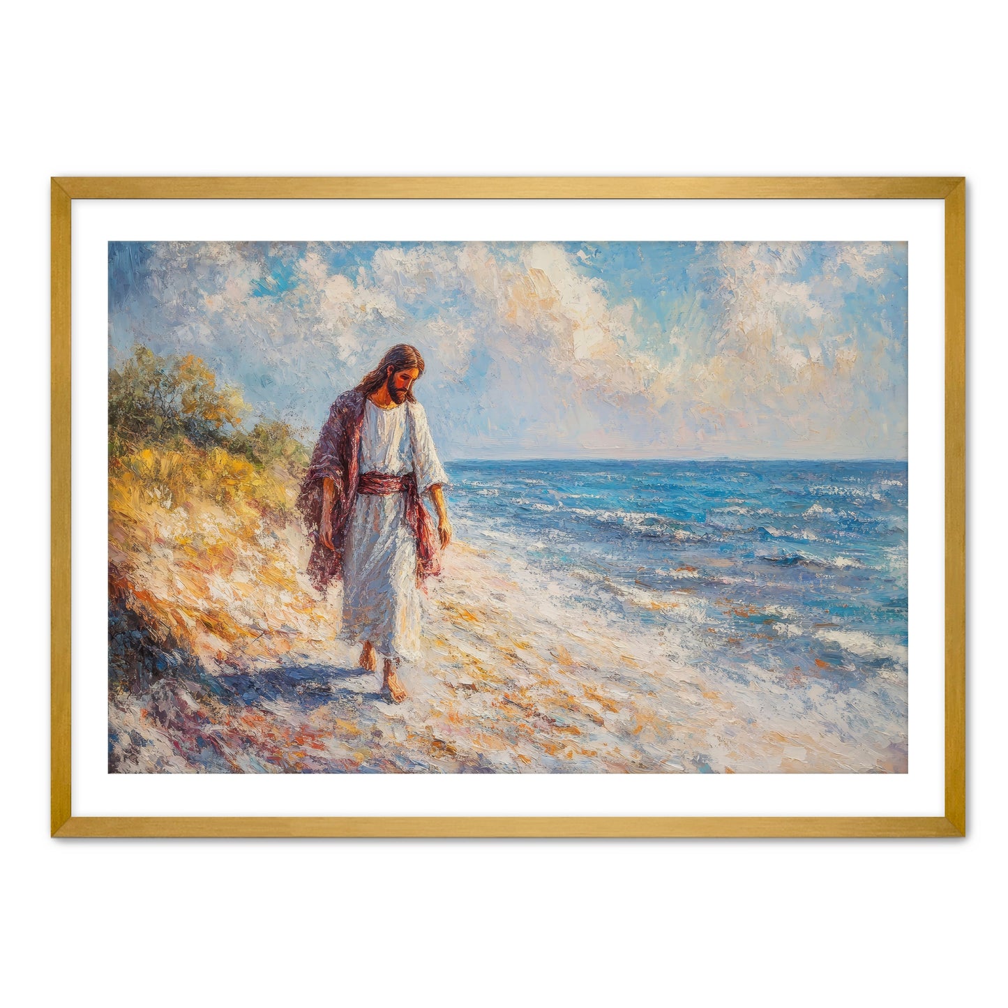 Jesus on Beach