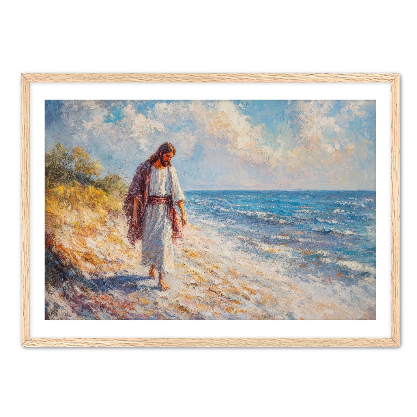 Jesus on Beach