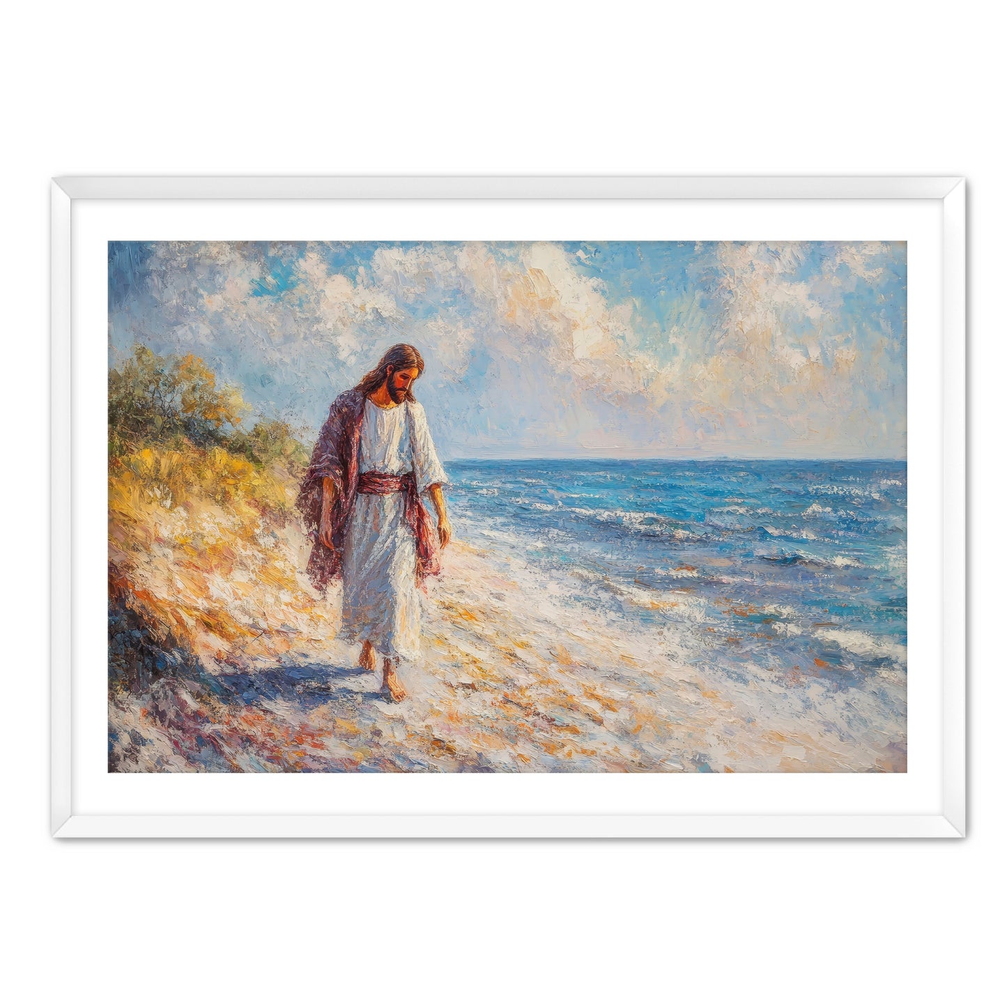Jesus on Beach