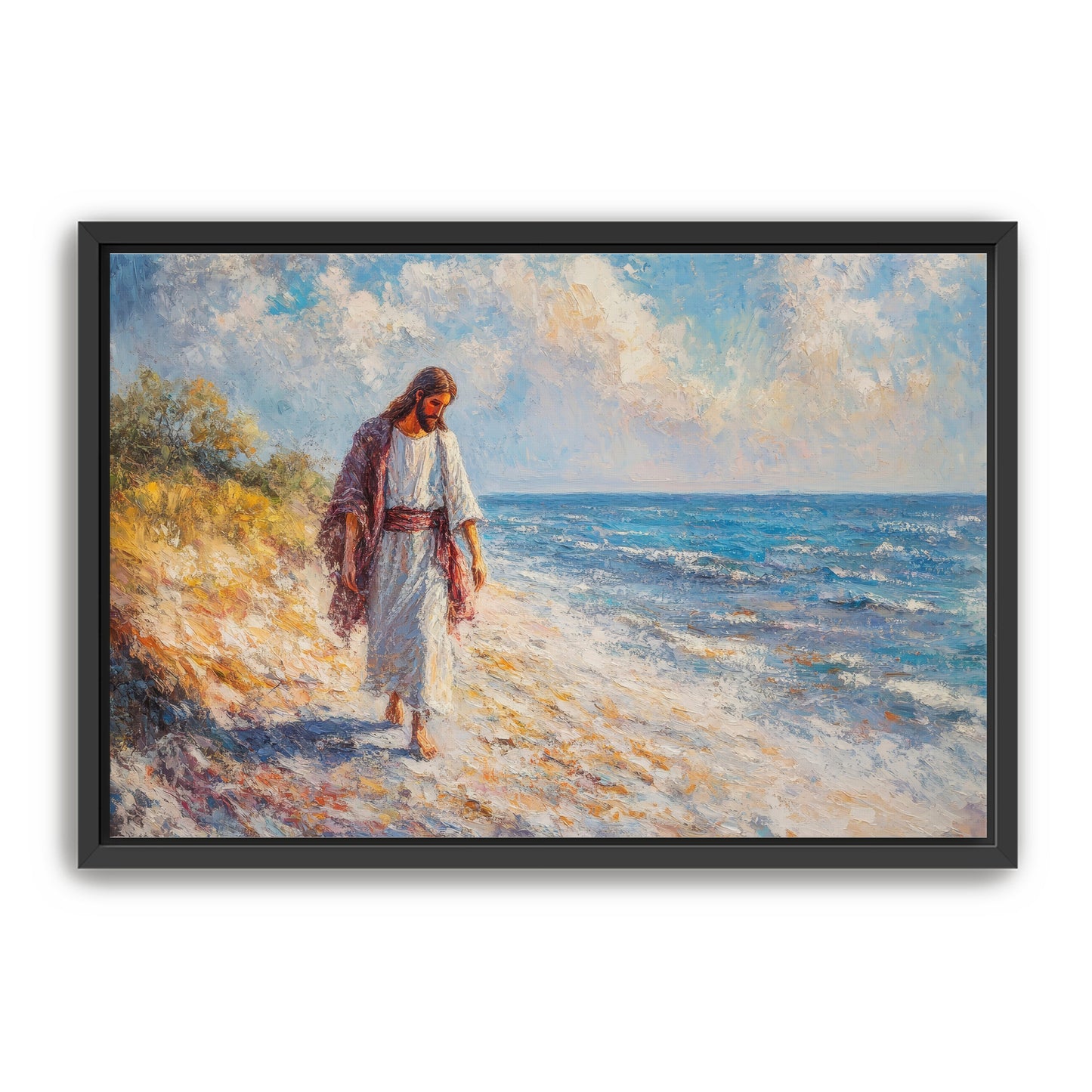 Jesus on Beach