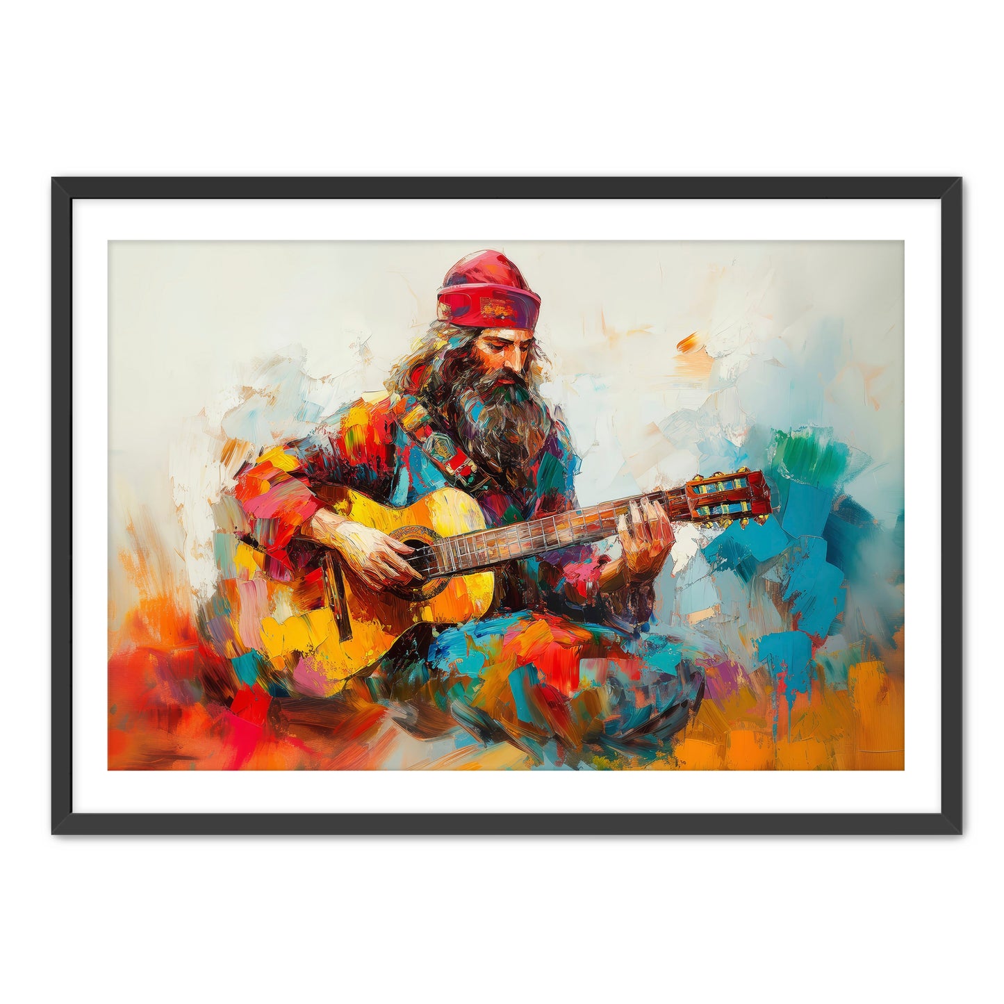 King David with Guitar