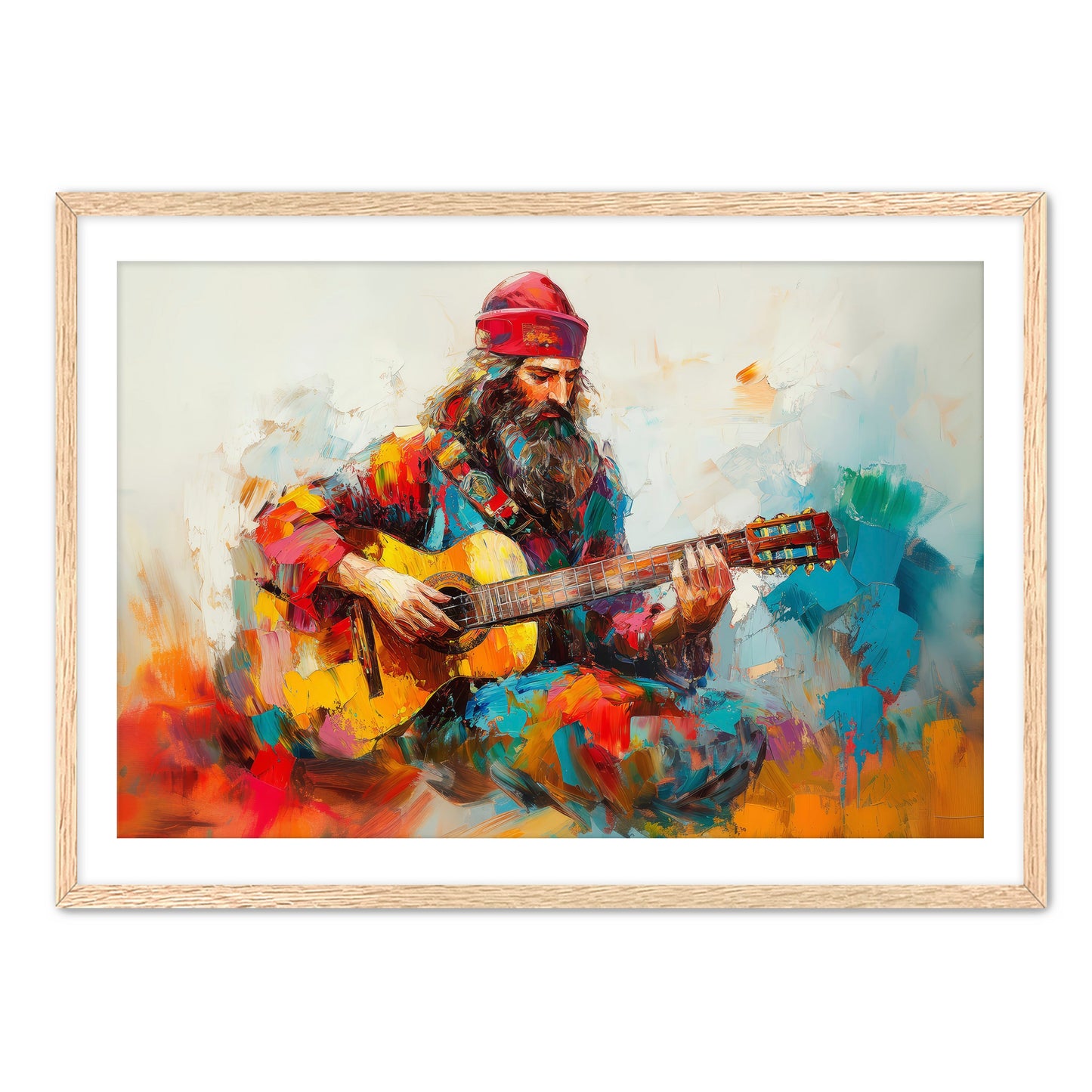 King David with Guitar
