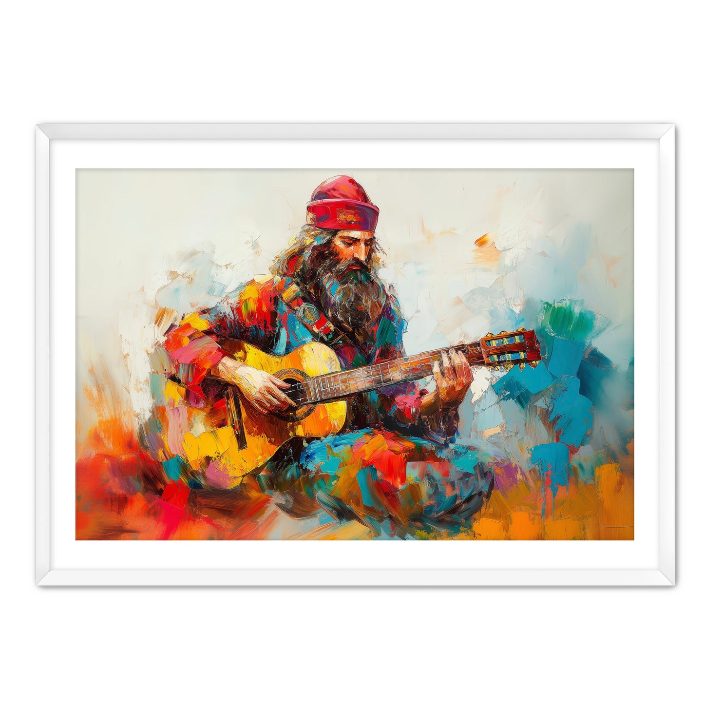 King David with Guitar