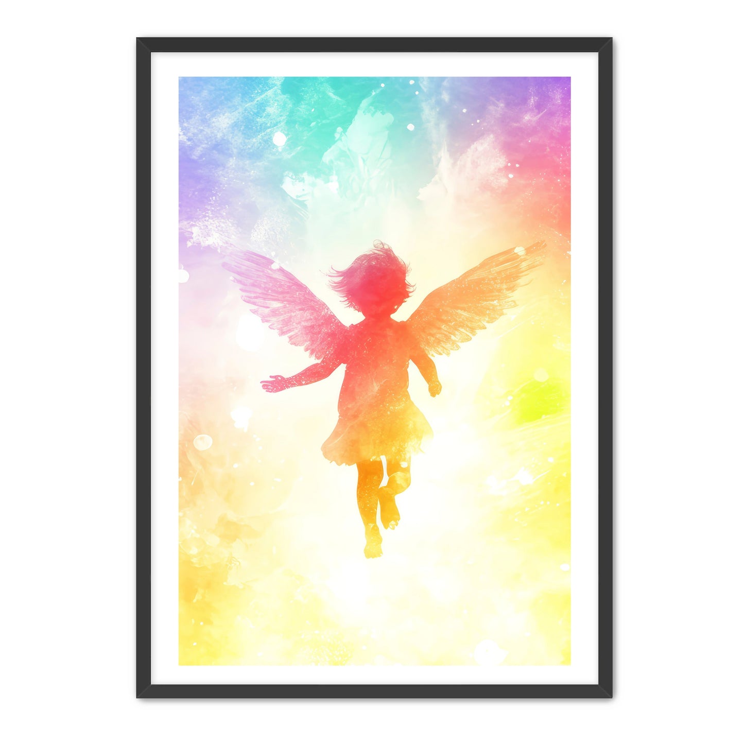 Little Angel Painting Rainbow