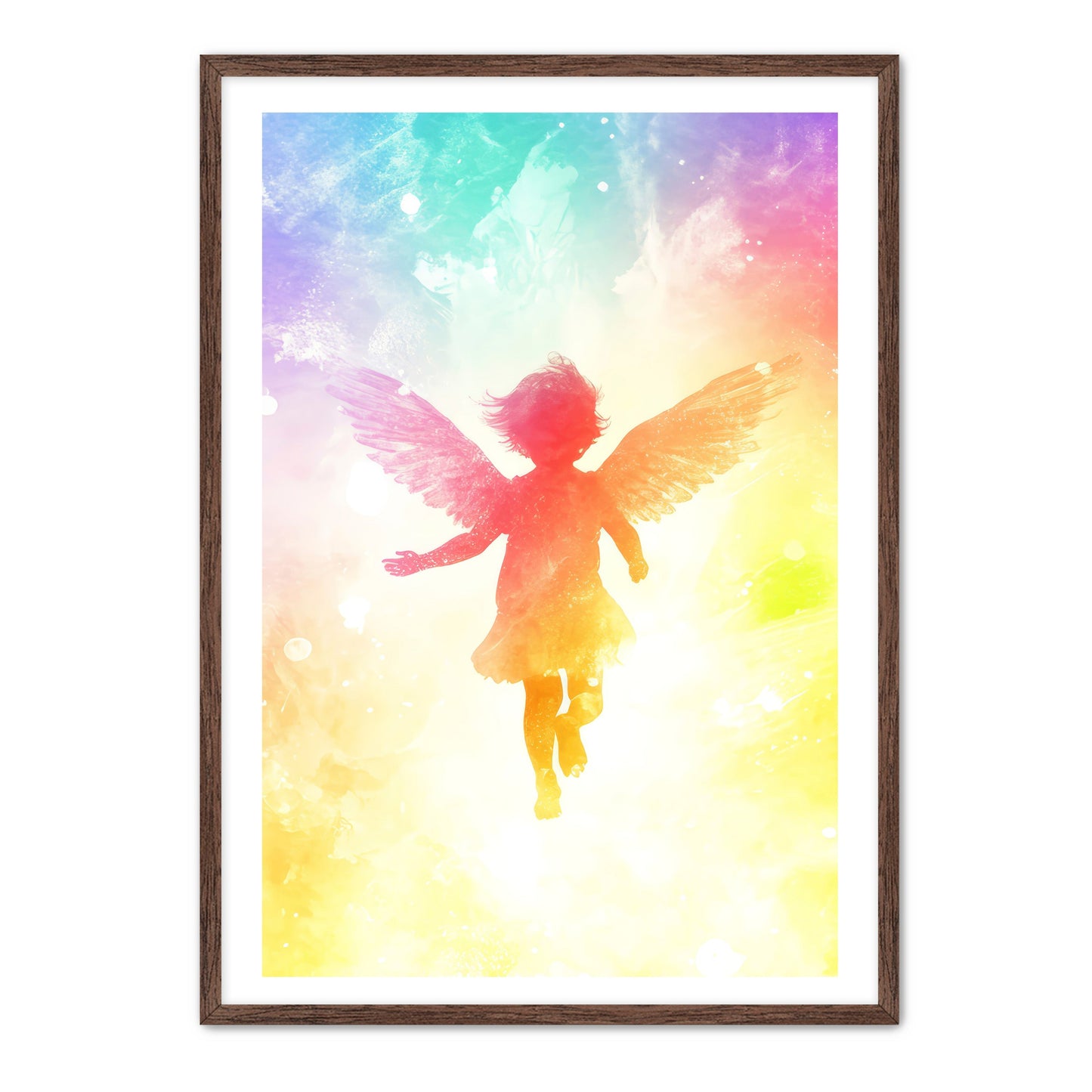 Little Angel Painting Rainbow