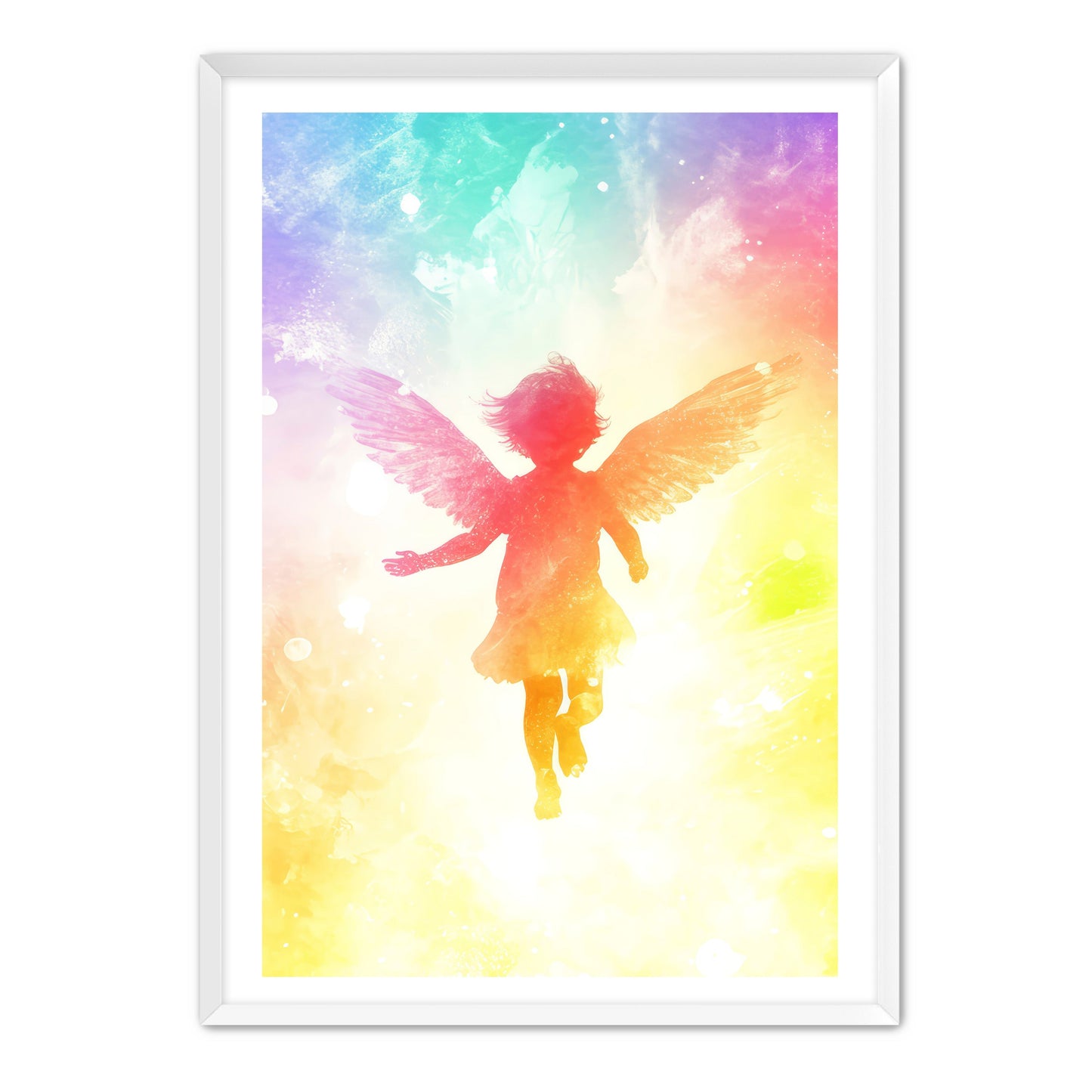 Little Angel Painting Rainbow