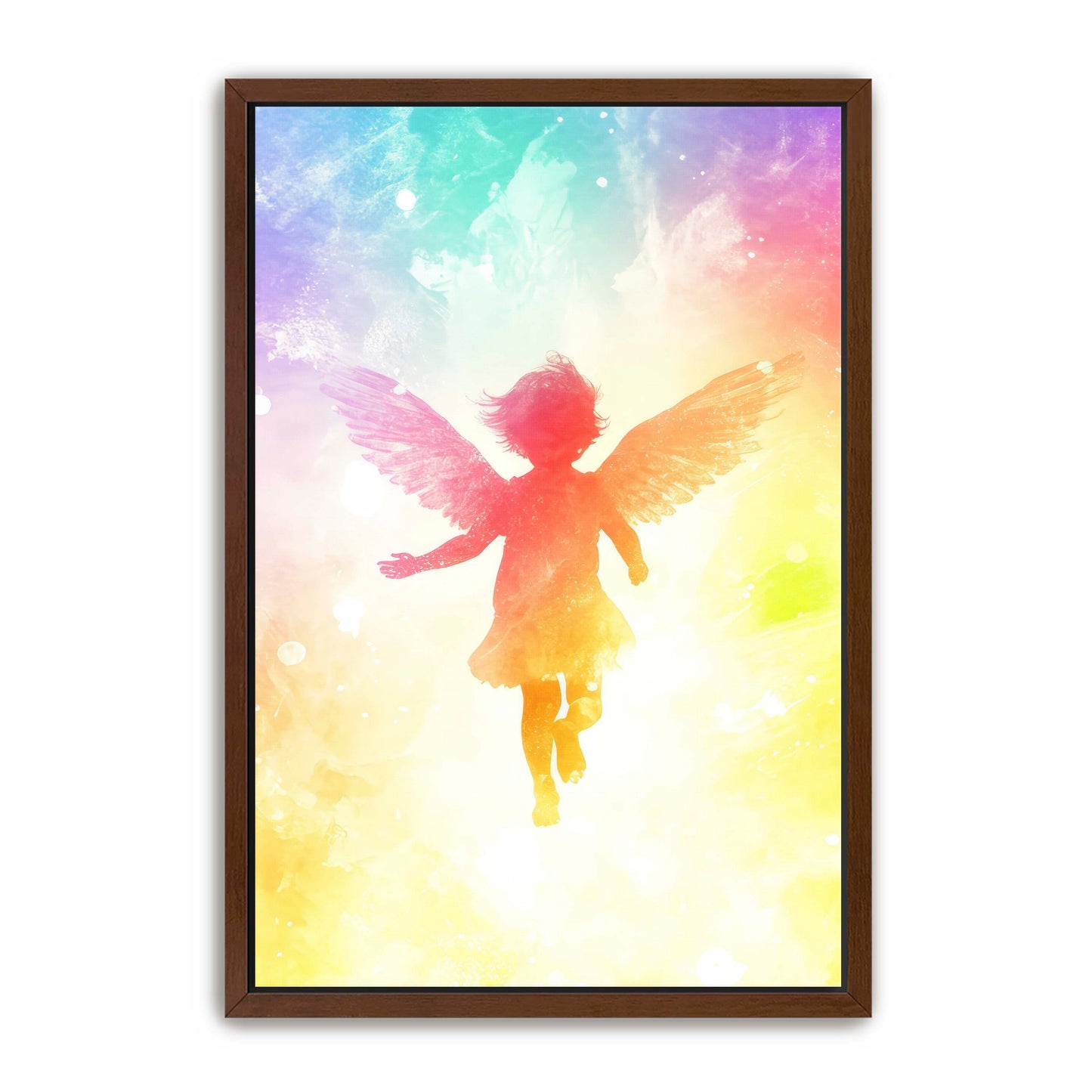 Little Angel Painting Rainbow