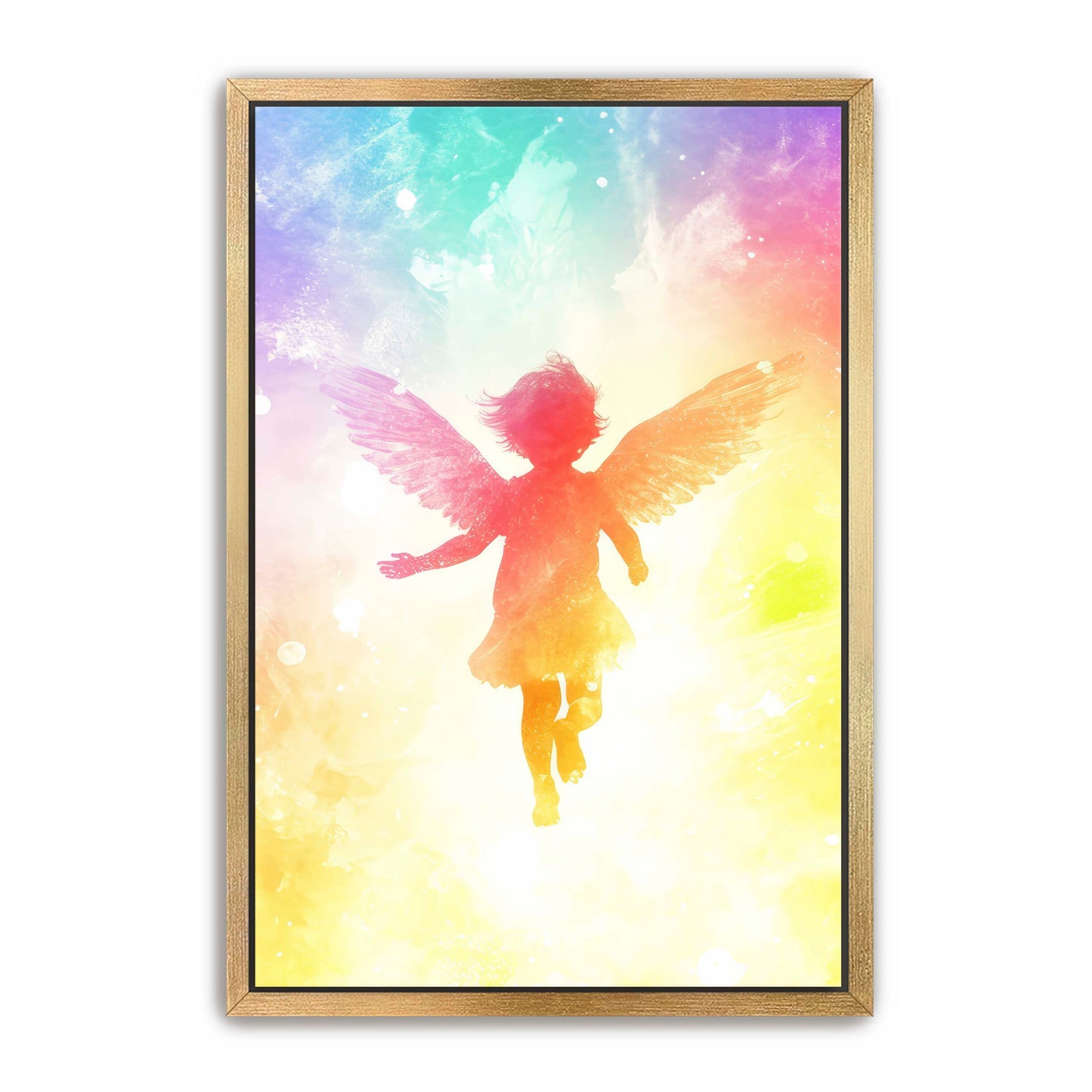 Little Angel Painting Rainbow