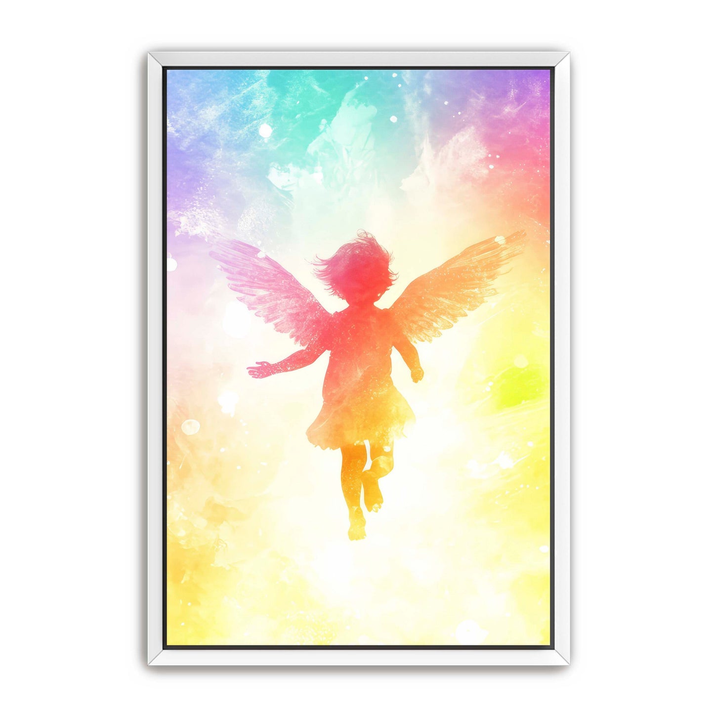 Little Angel Painting Rainbow