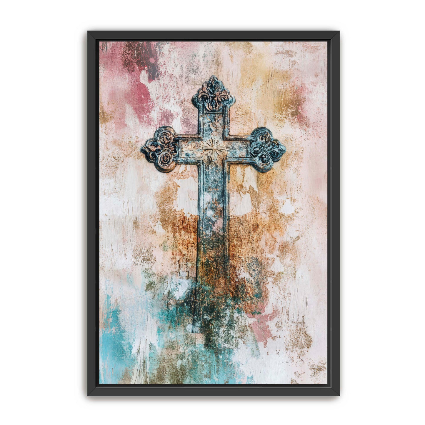 Metal Style Cross Print