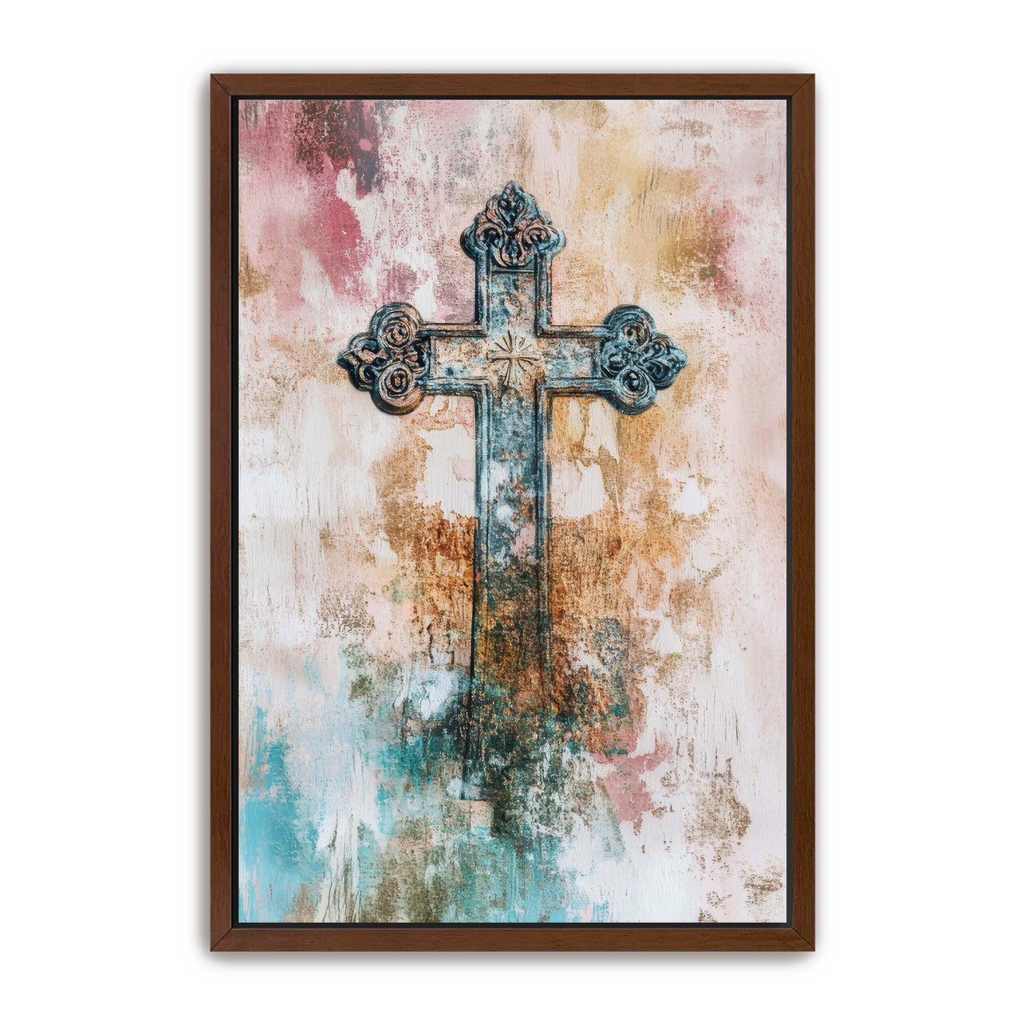 Metal Style Cross Print
