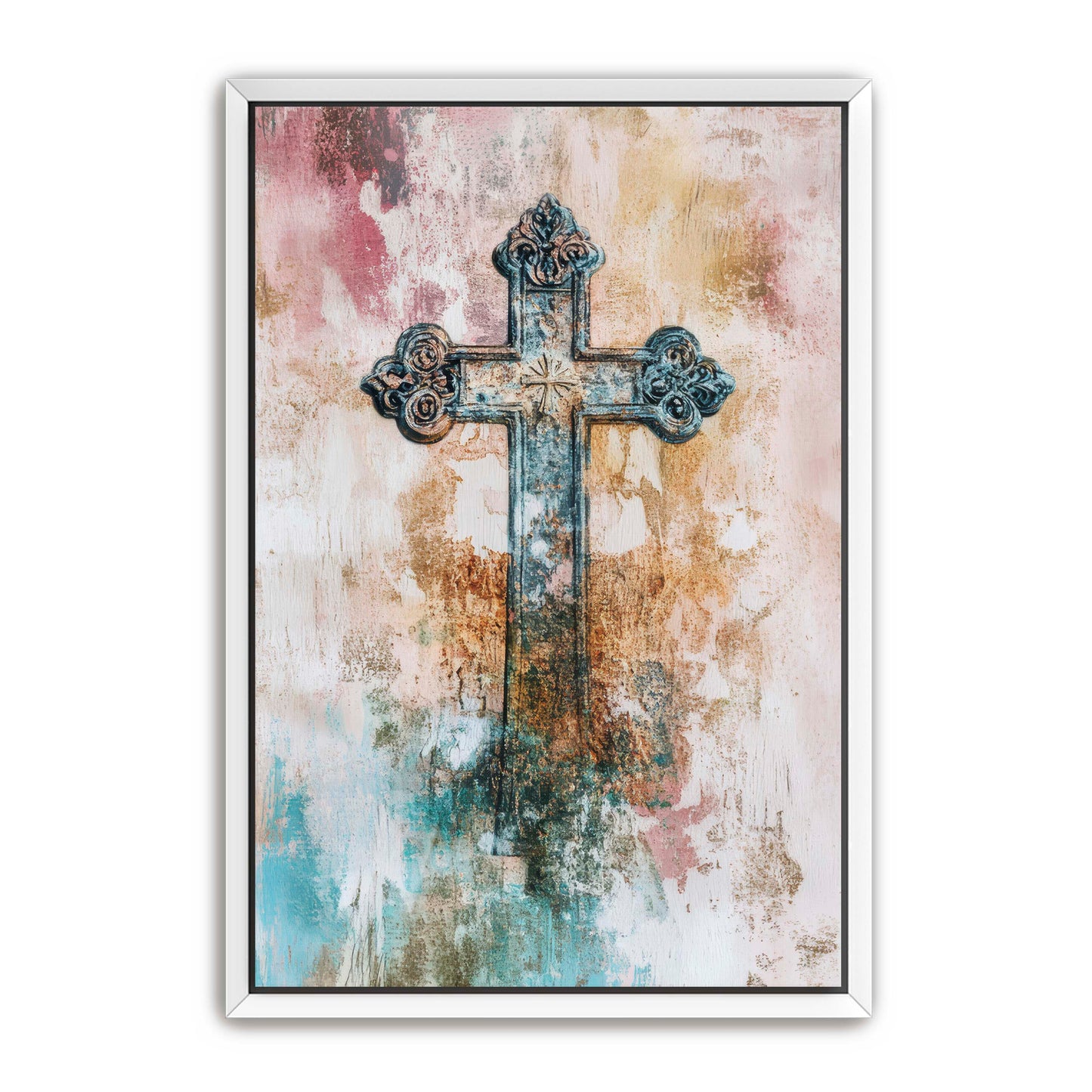 Metal Style Cross Print