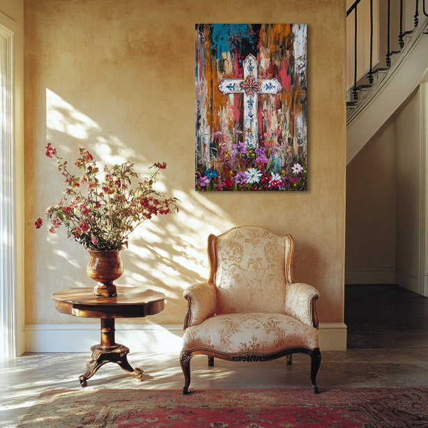 Modern Style Cross Print