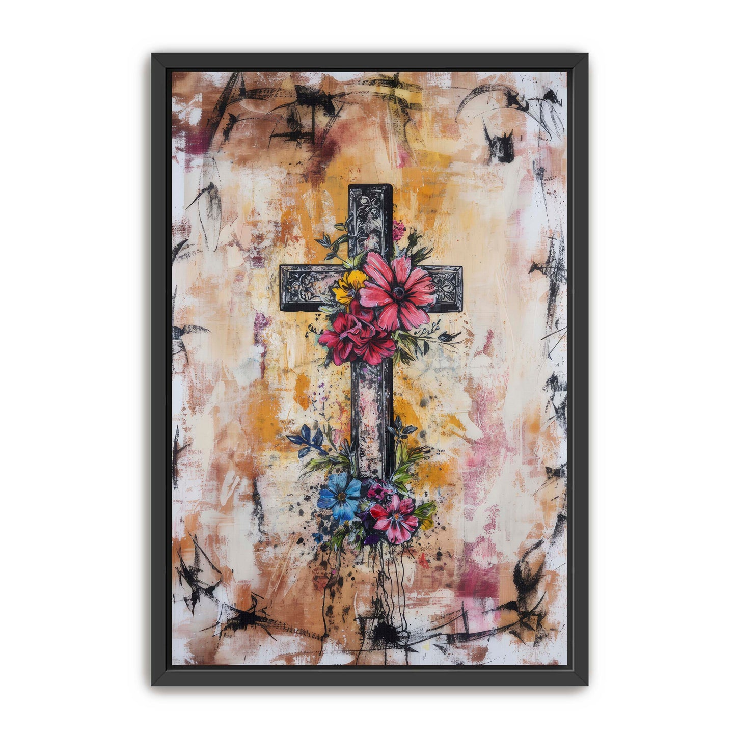 Modern Boho Print of Cross