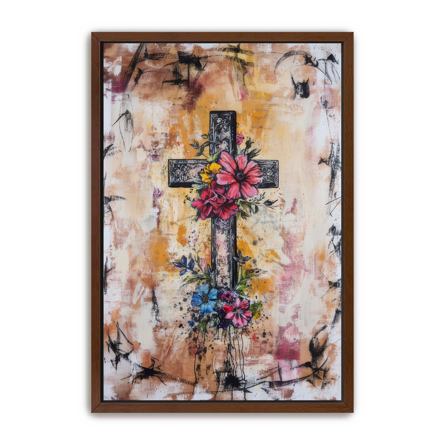 Modern Boho Print of Cross