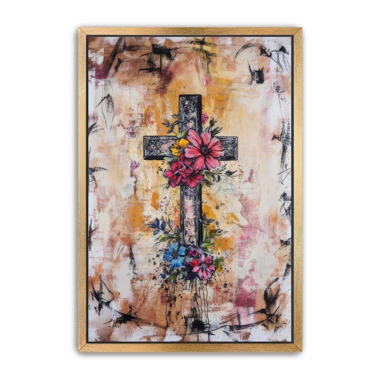 Modern Boho Print of Cross
