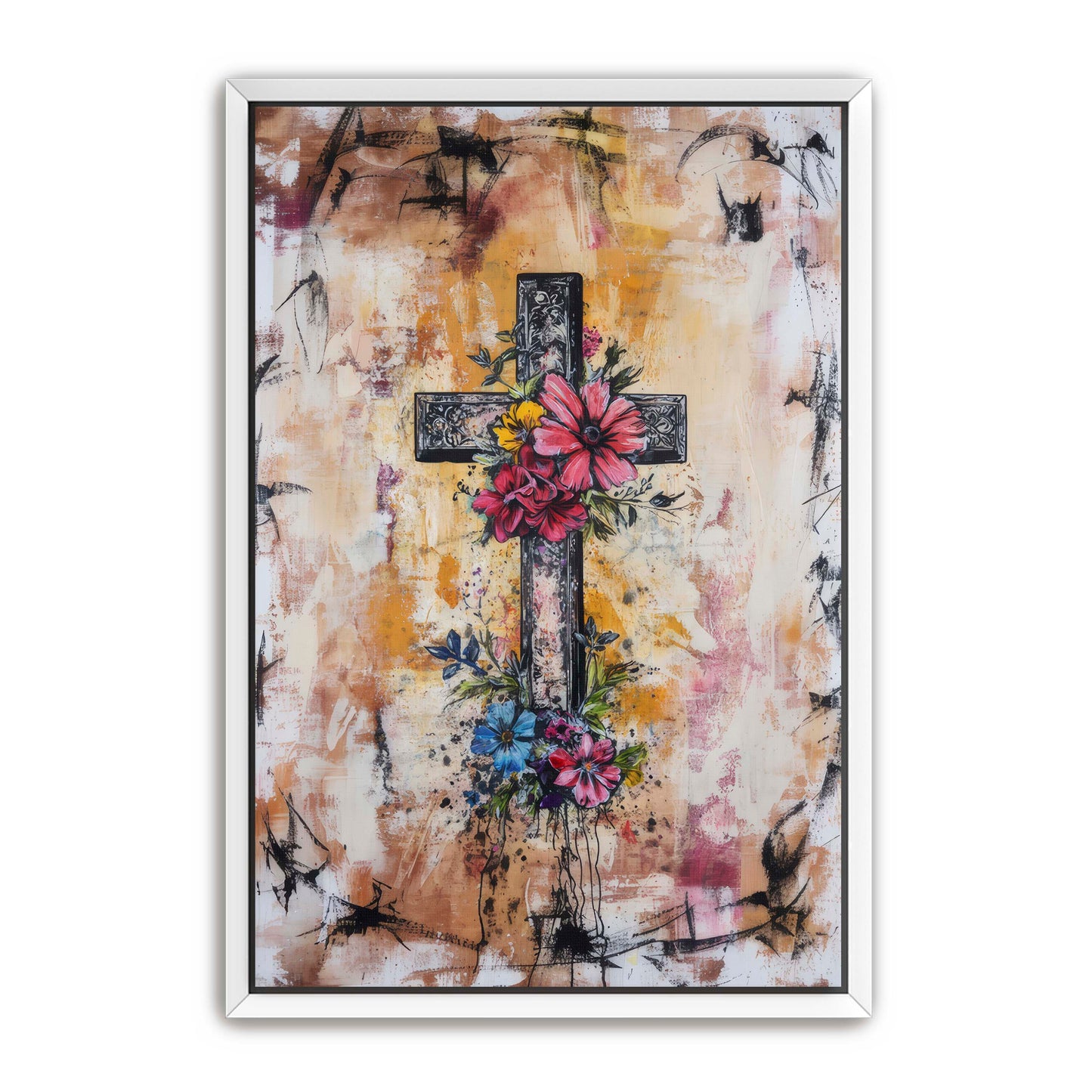 Modern Boho Print of Cross